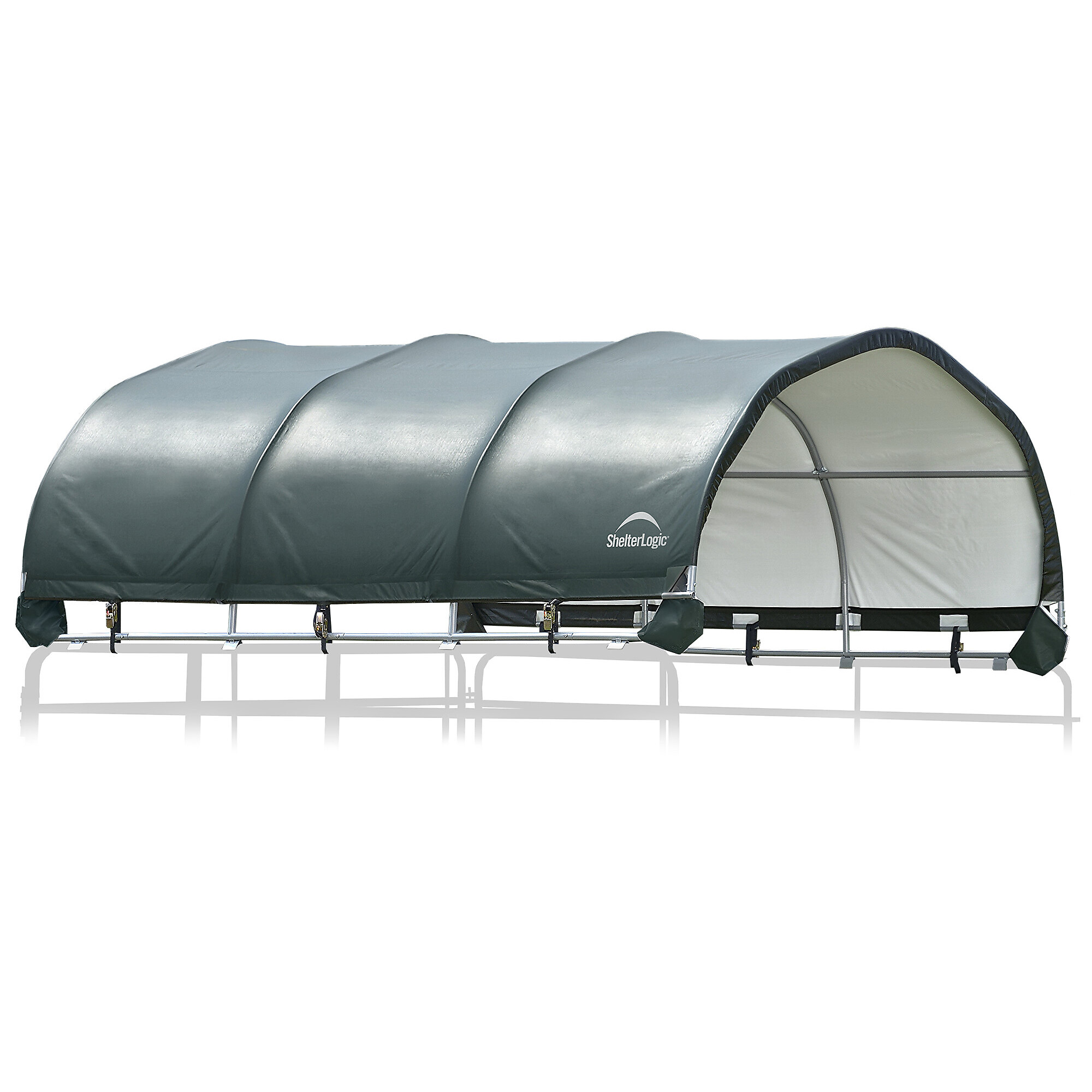 ShelterLogic Corral Shelter, 13ft. x 12ft., All-Steel Frame, UV-Treated Ripstop Fabric, Model# 51523