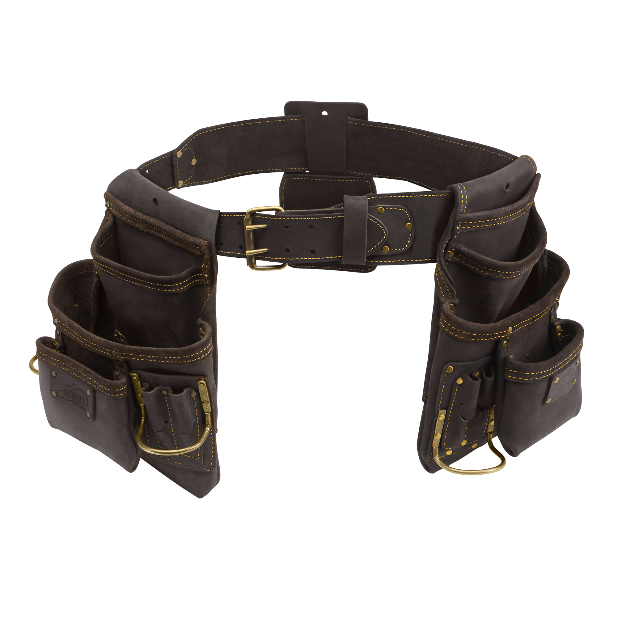 OX Tools, Pro Oil-Tanned Leather Framing Rig W/Suspenders, Color Brown, Pockets (qty.) 14 Material Leather, Model# OX-P263609