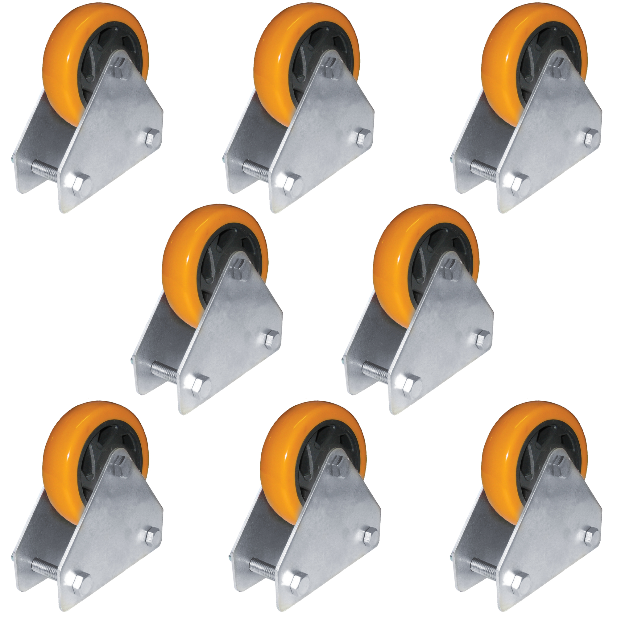 Multinautic, Set Of 8 Wheels For Boat Ramp, Length 5 in, Width 1.75 in, Model# 34110
