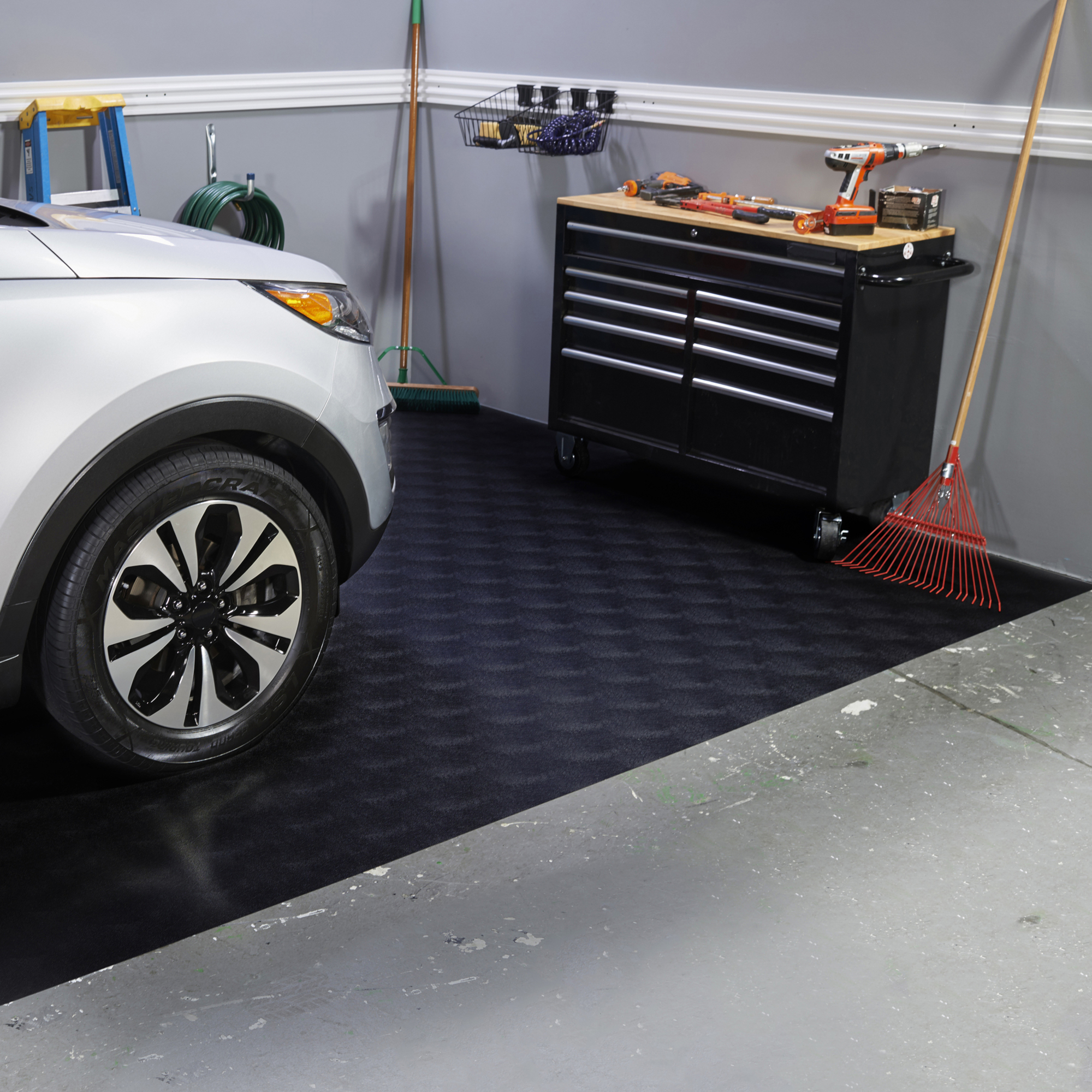 G-Floor, Vinyl Floor Protector Mat, Coverage Area 127.5 ft², Model# GF55LV717MB