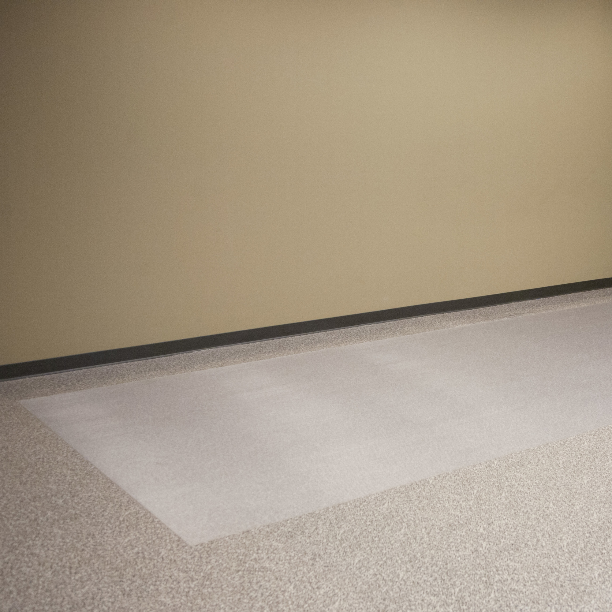G-Floor Ribbed Vinyl Floor Protector — 55 Mil, 7ft. 6in. x 17ft., Clear, Durable, Easy to Clean, Model# GF55RB717CC