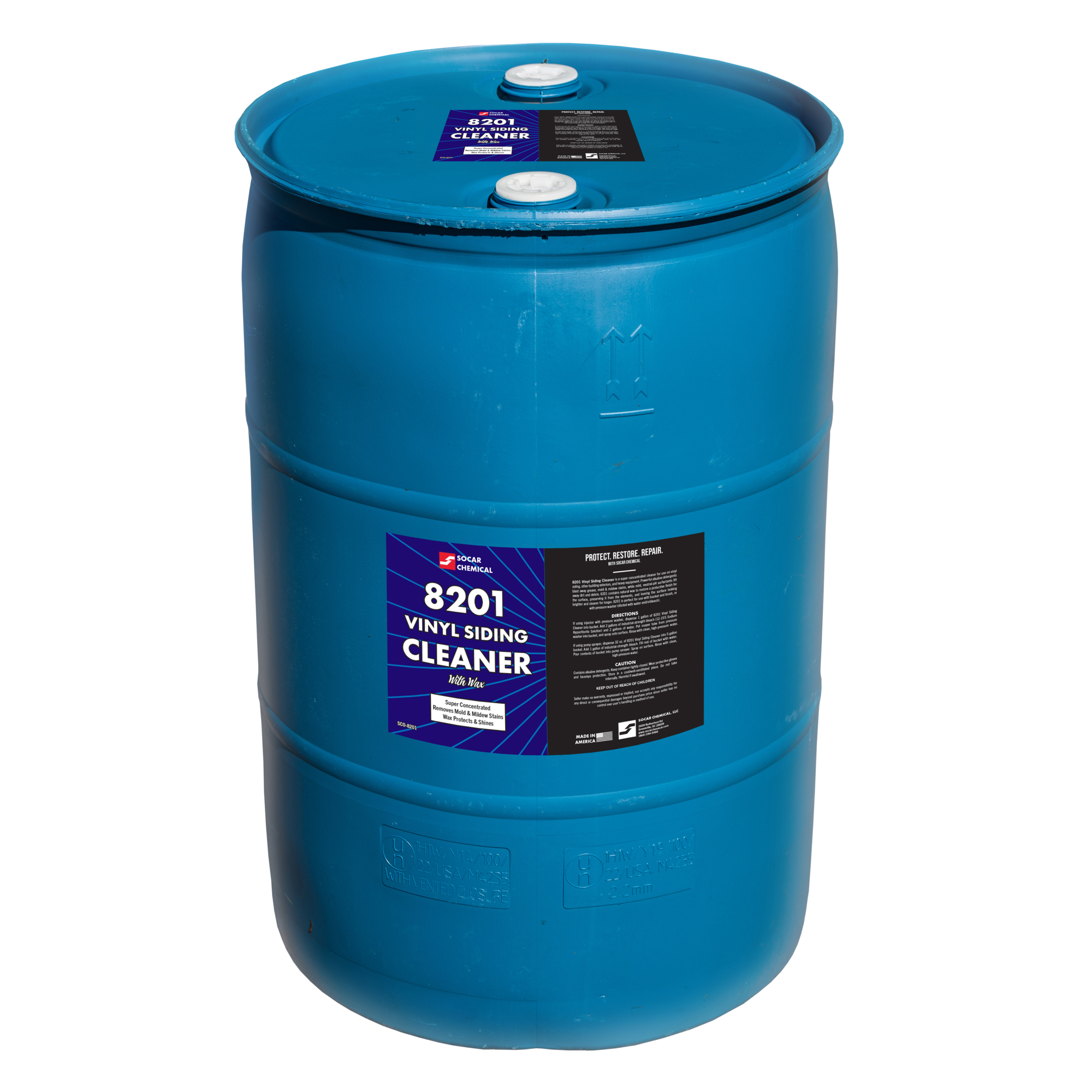 SOCAR Vinyl Siding Cleaner Surfactant - 55 Gallon, Super Concentrated, Model# SCO-8201-55
