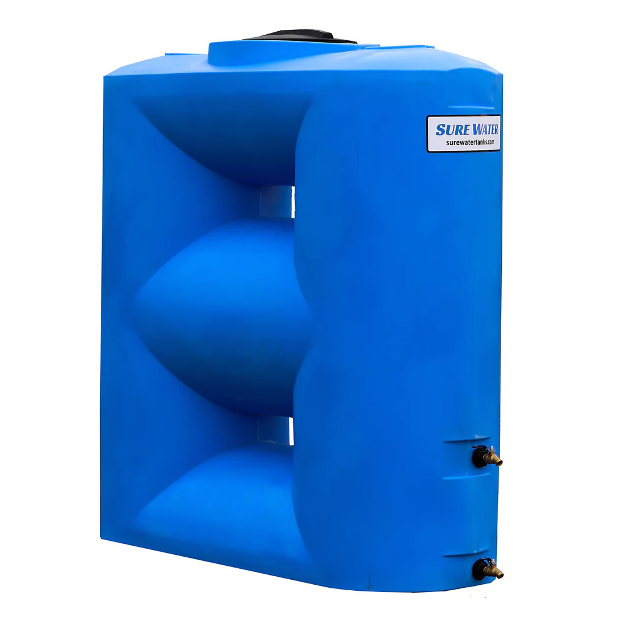 Sure Water, 500G Plastic Doorway Emergency Water Storage Tank, Max. Capacity 500 Gal, Max. PSI 0 Material Polyethylene, Model# WW-500 DWY-BLUE
