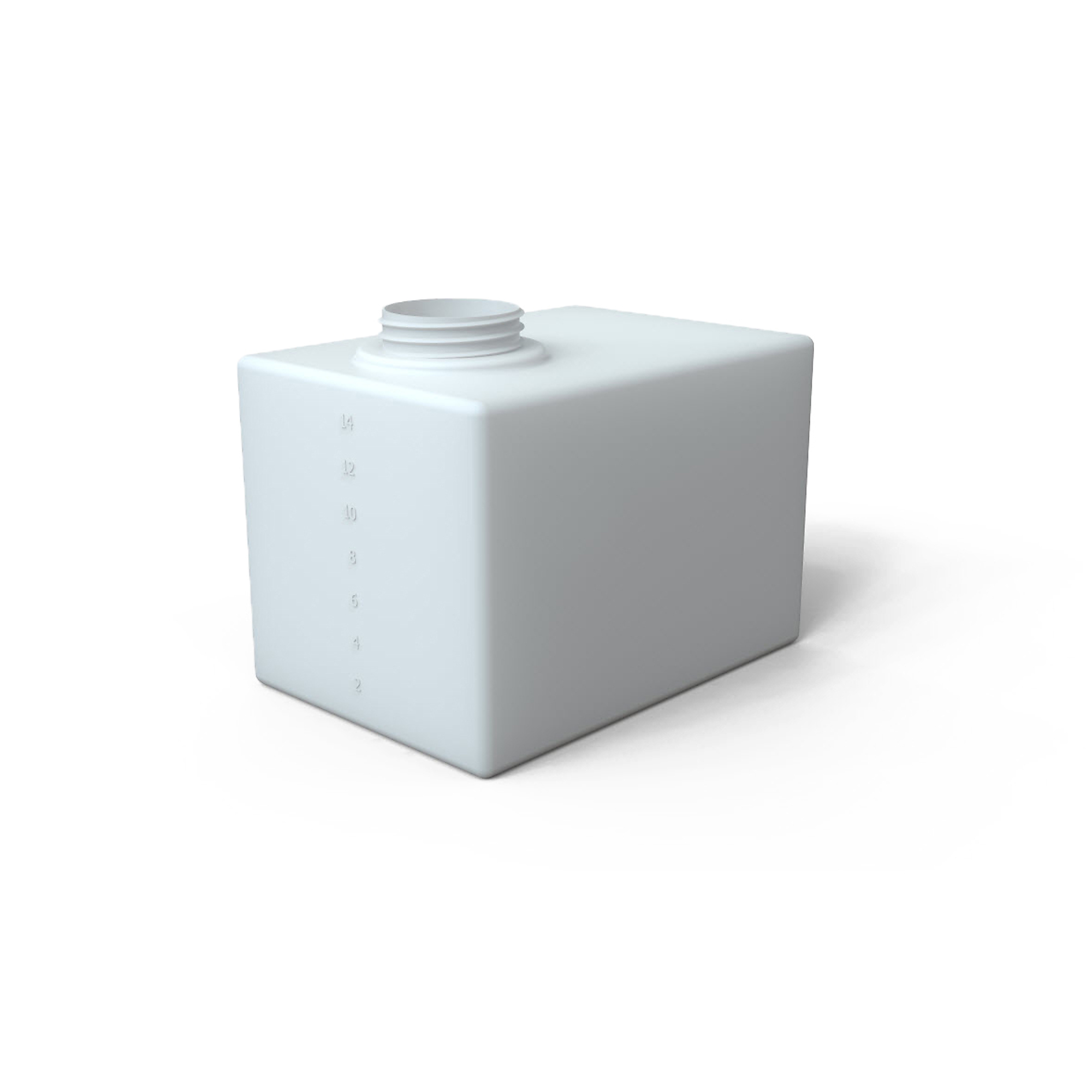 Norwesco, 16 Gallon Flat Bottom Utility Tank, Max. Capacity 16 Gal, Max. PSI 0 Material Polyethylene, Model# 44853-DS