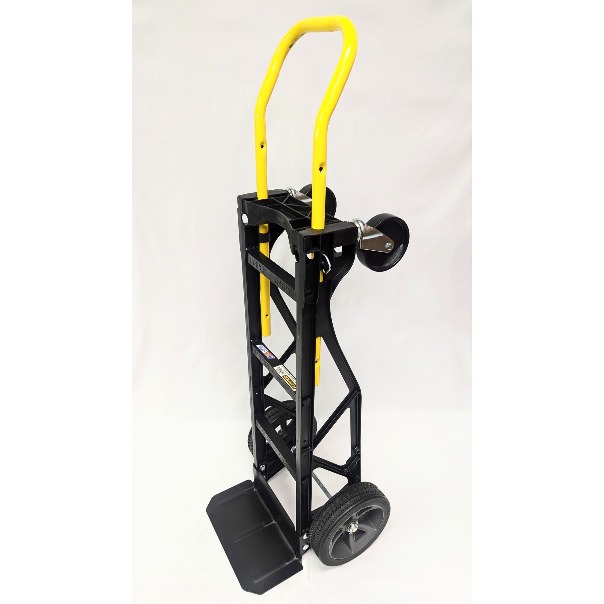 Harper, Nylon Convertible Hand Truck, Load Capacity 700 lb, Height 48 in, Material Glass Filled Nylon, Model# PGDY0335P