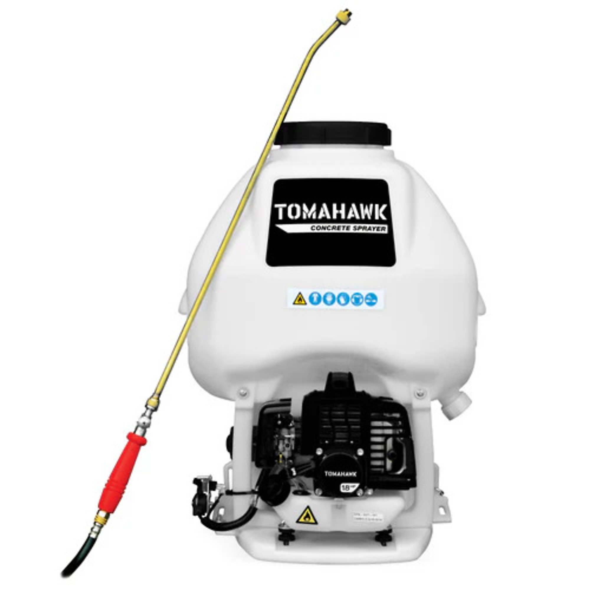 Tomahawk Backpack Motorized Concrete Sprayer - 6.5 Gal. Tank, 2.5 GPM, 435 PSI, Model# TCS6.5