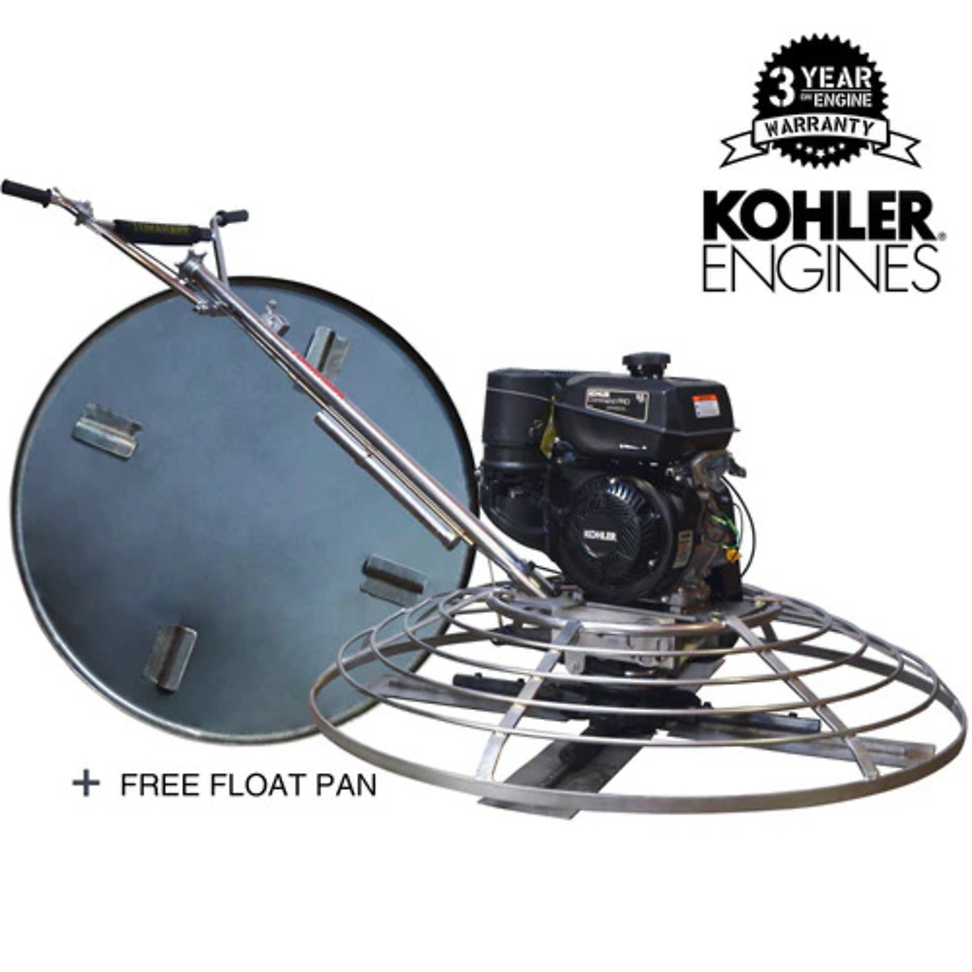 Tomahawk Concrete Power Trowel - 46in. Dia., 9.5 HP, Kohler Engine, Model# JXPT46K