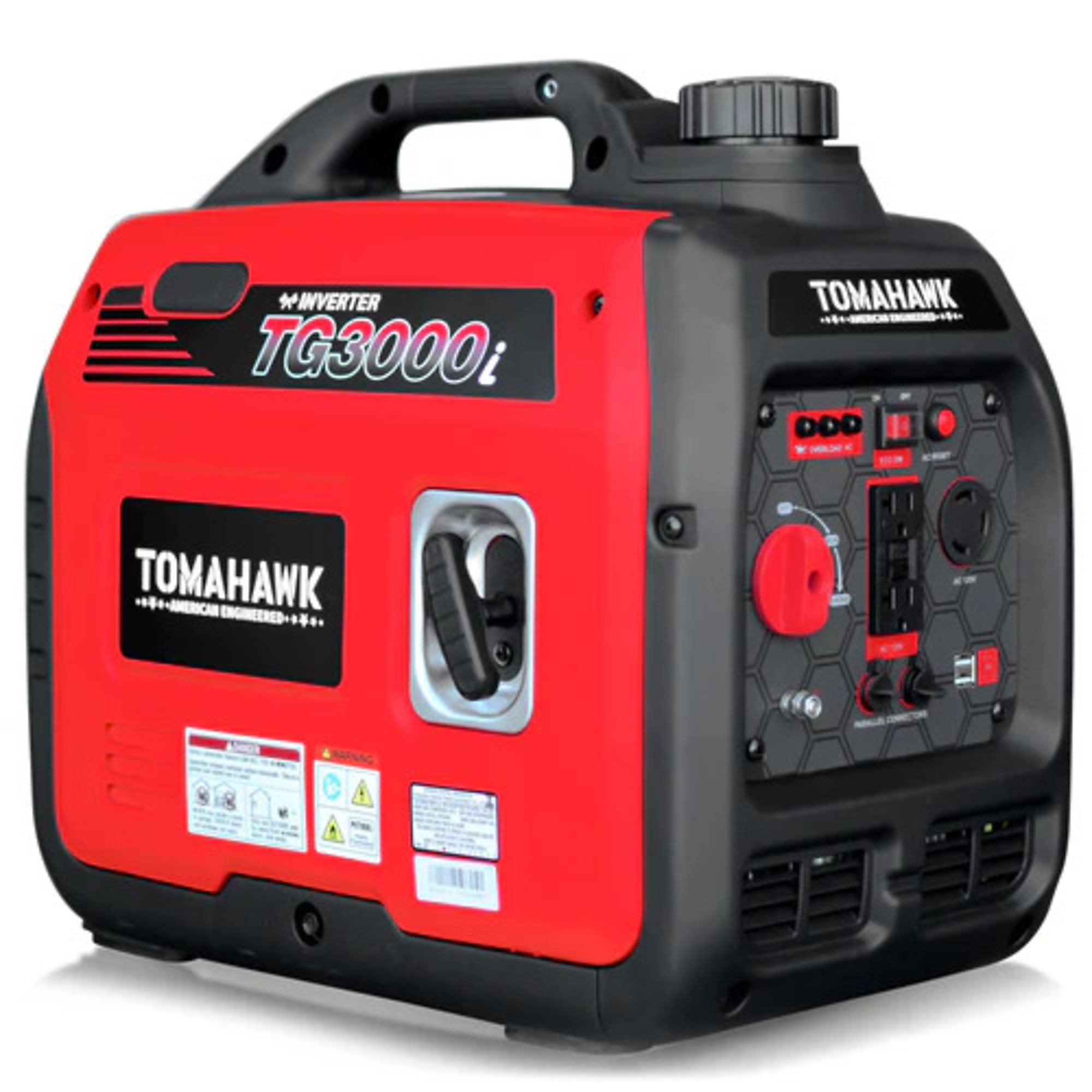 Tomahawk, Portable Inverter Generator with 2 Yr Warranty, Surge Watts 3300 Rated Watts 3000 Voltage 120 Model# TG3000i
