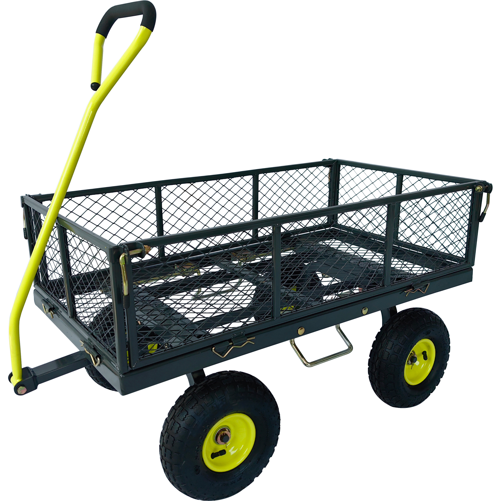 Yard Tuff, 3in.-1 Dual Side Dump Wagon, 20in. x 38in., Load Capacity 800 lb, Model# YTF-2038DSD