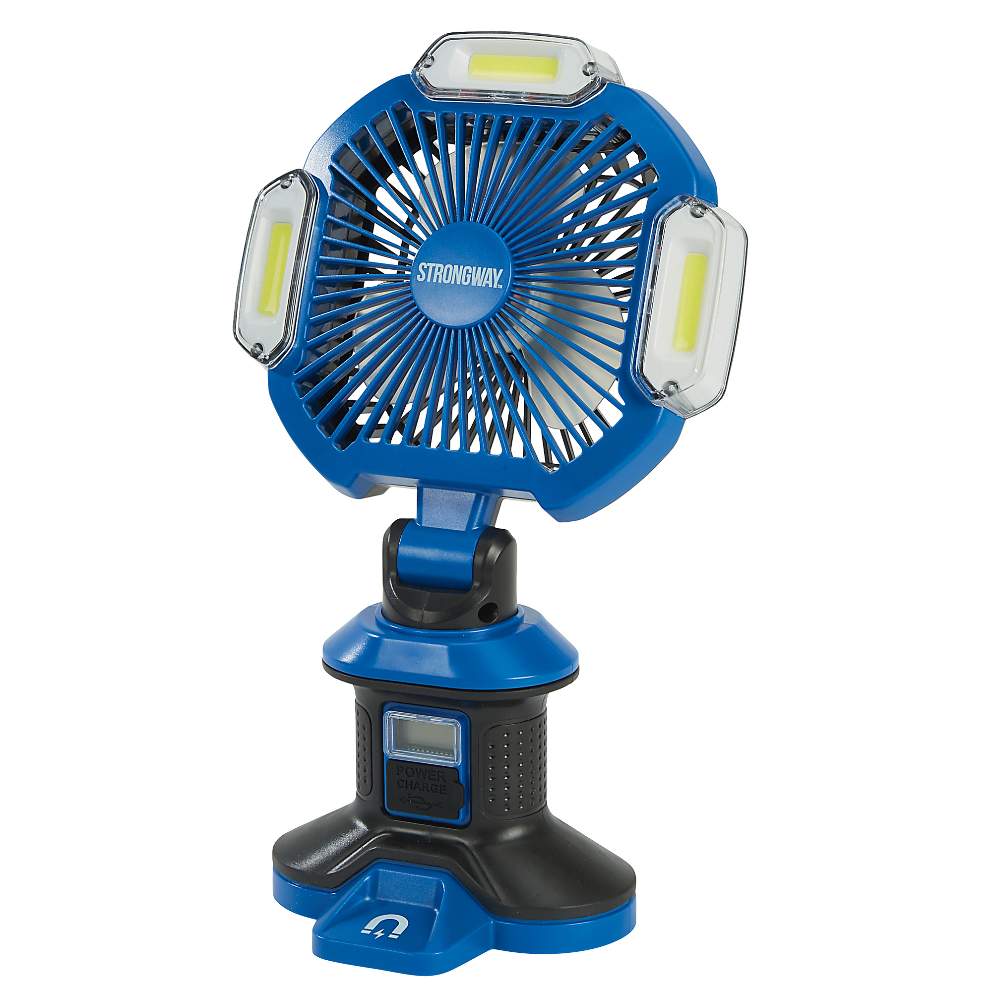 Strongway Portable Fan with COB LED Light, 1500 Lumens
