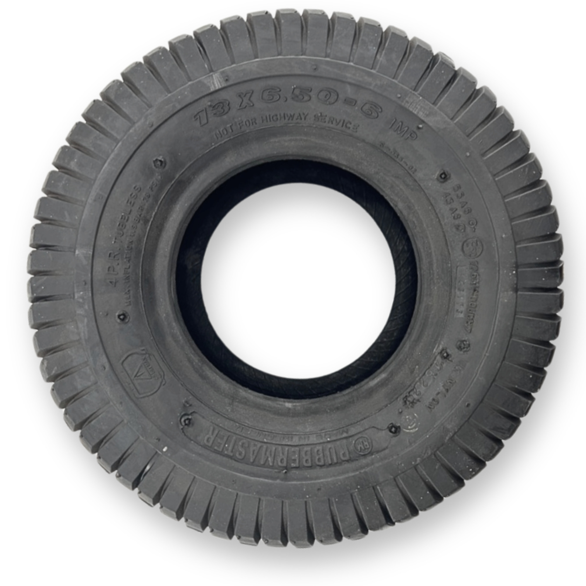 RubberMaster, 4 Ply Turf Tire 13x6.50-6 Model# 450155