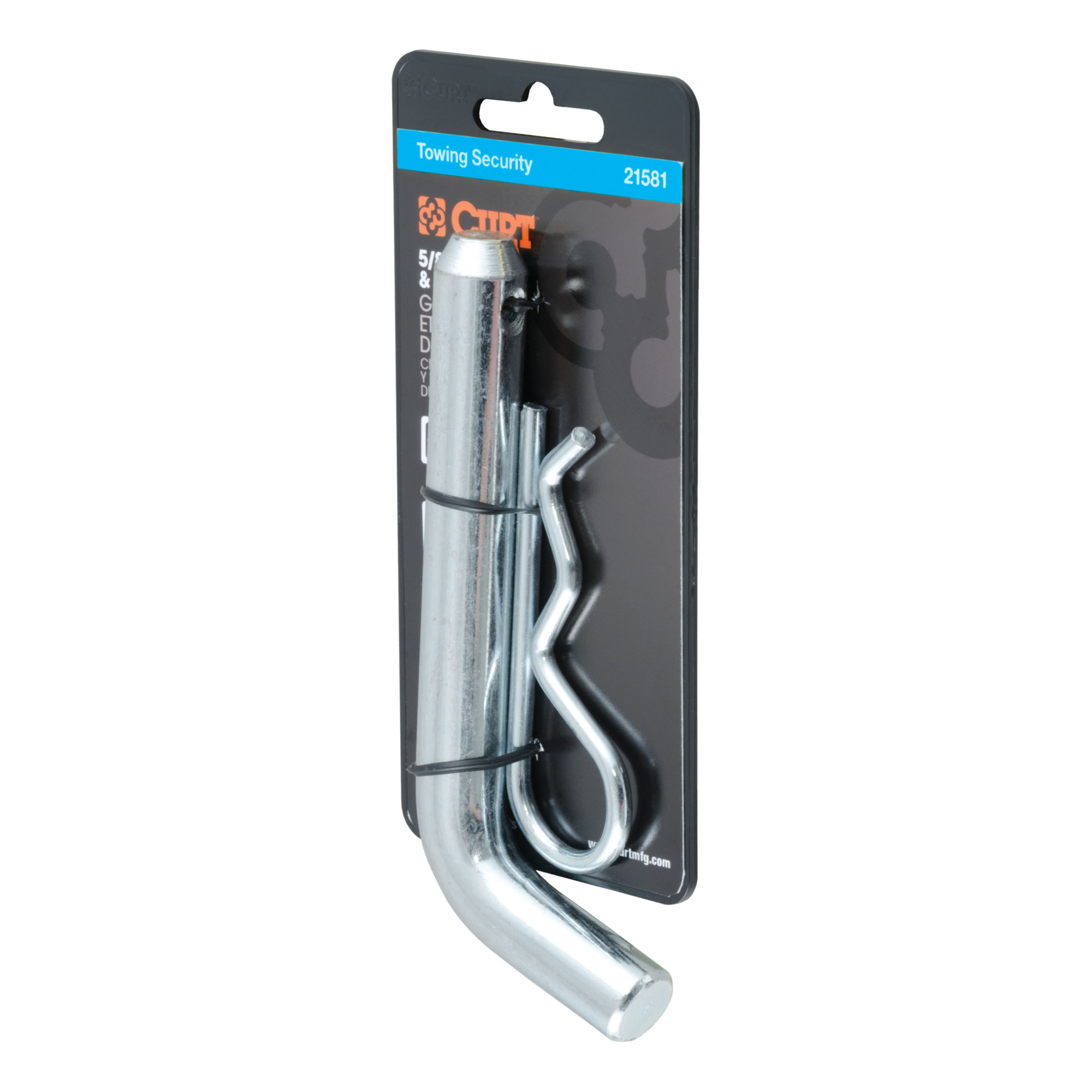 Curt Manufacturing, 5/8in. Hitch Pin 2in. or 2-1/2in. Receiver, Zinc, Model# 21581
