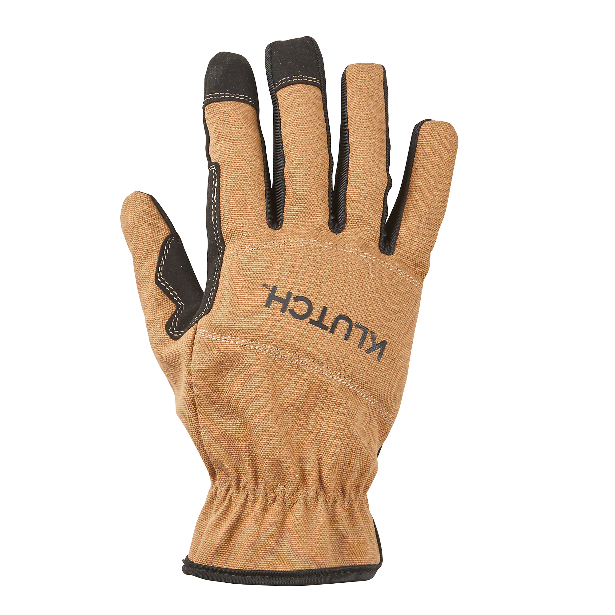 Klutch Duck Canvas Utility Gloves, Brown/Black