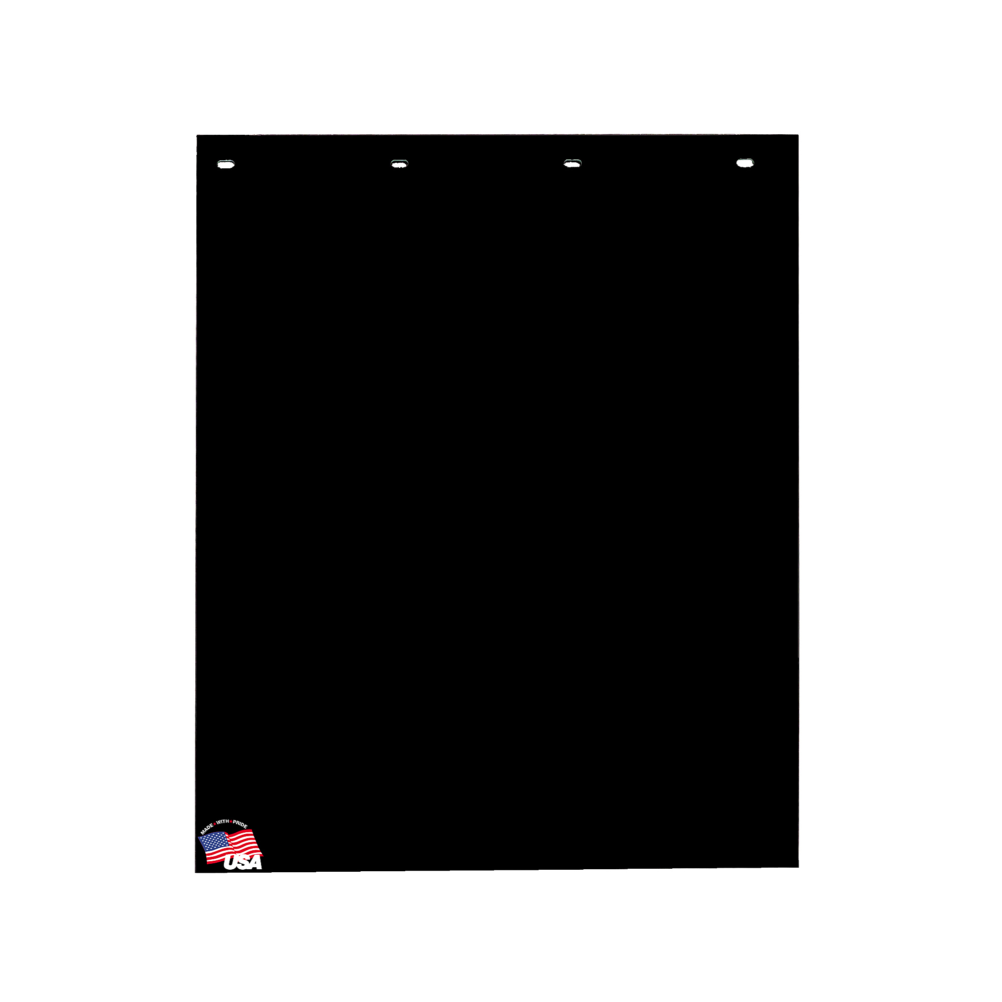 Buyers Products Polymer Mud Flaps - 24x24 Inch White Semi-Truck Flaps (Pair)