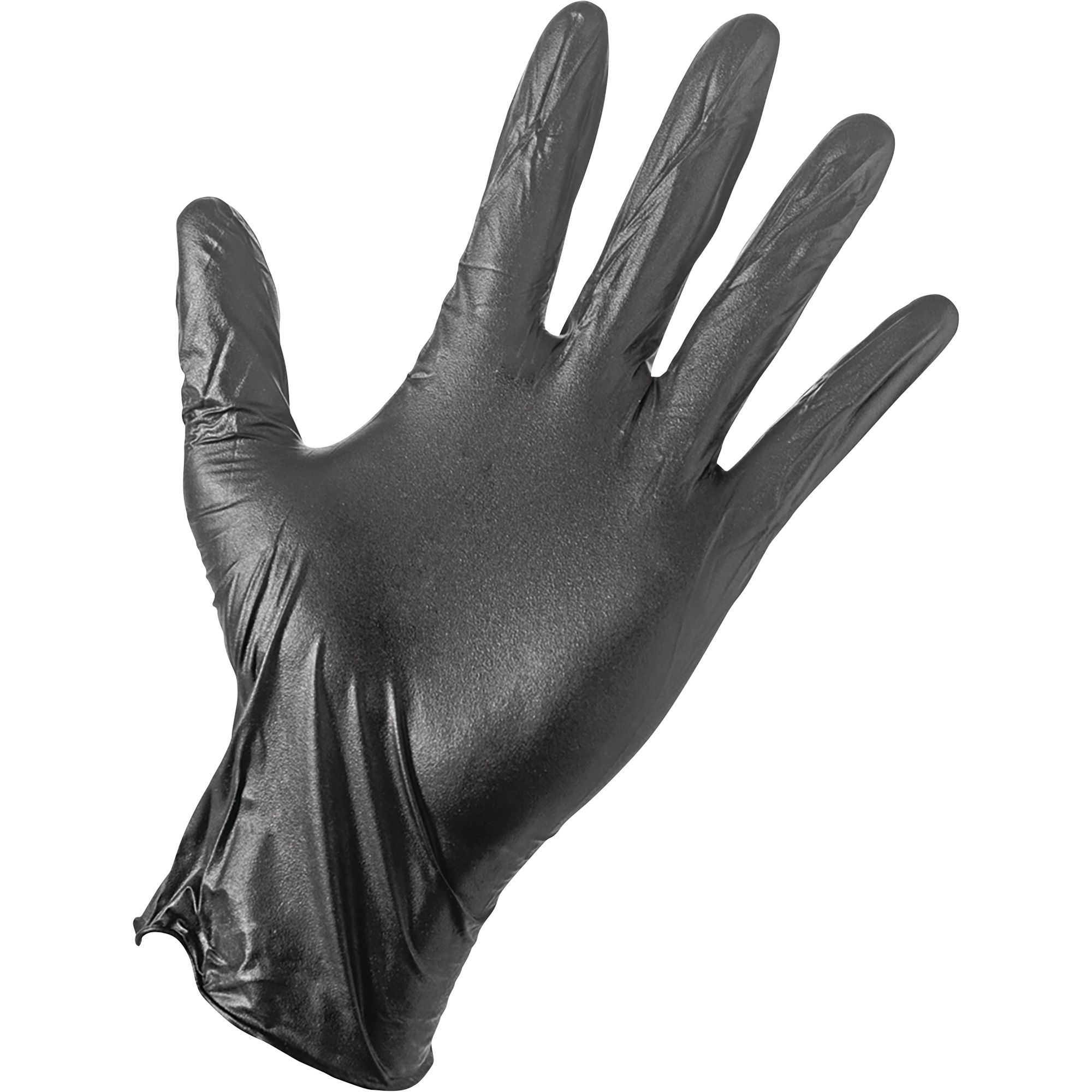 Grease Monkey Disposable Nitrile Gloves — 100Pack, Black, XL, Model