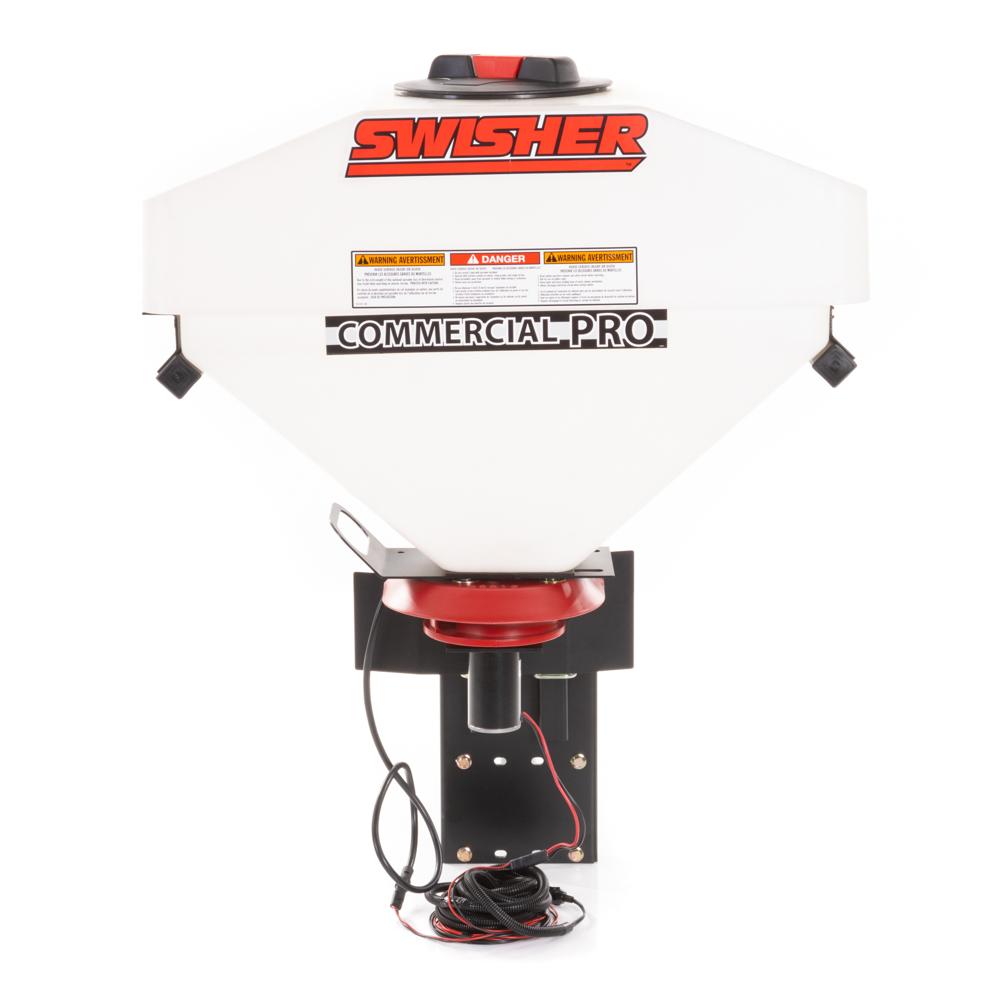 Swisher Commercial Pro UTV/Truck Spreader — 25-Gallon, 300-Lb. Capacity, Adjustable Spread Width, Model# 22511