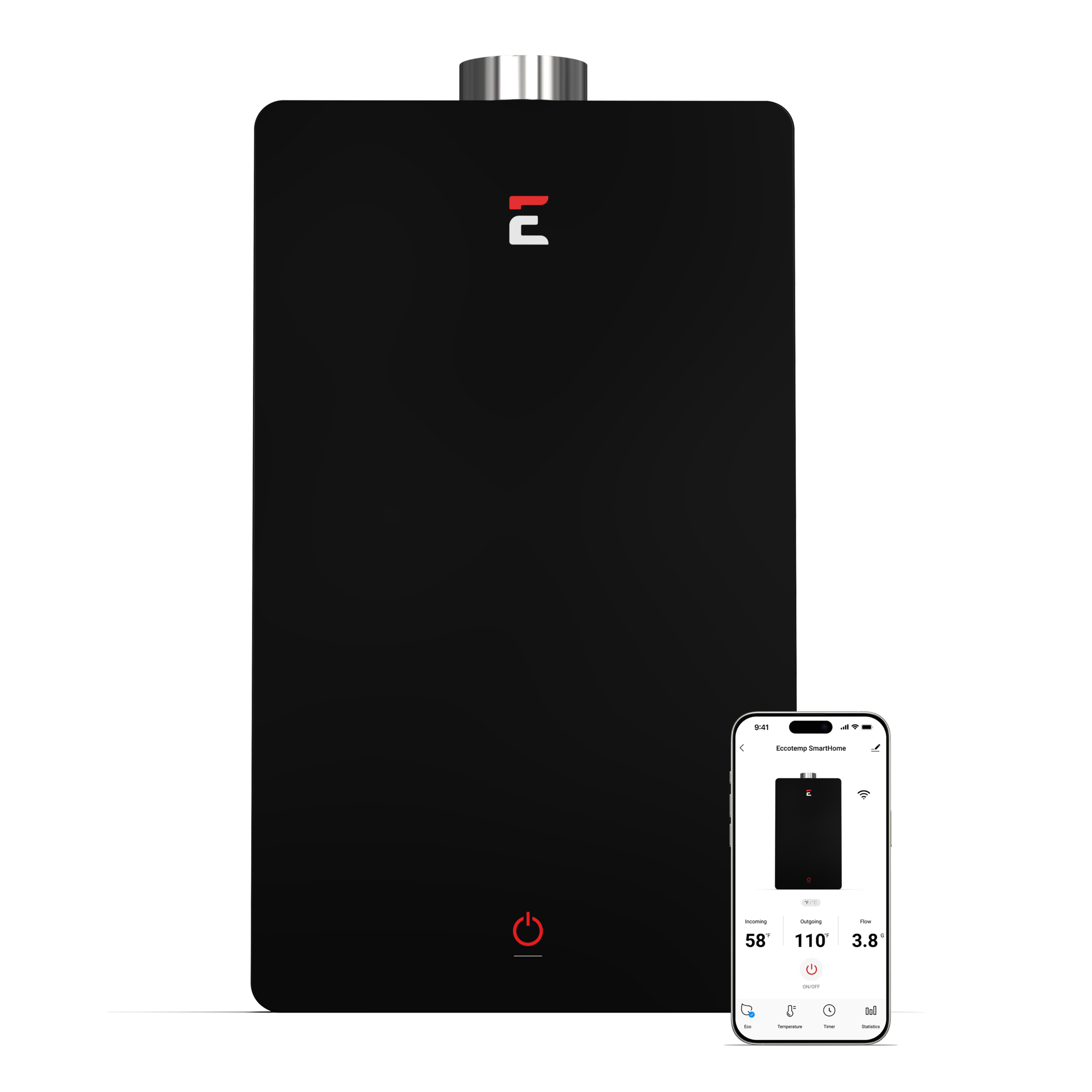 eccotemp, SMARTHOME Indoor 4.5 GPM NG Tankless Water Heater, Capacity 4.5 Gal, Model# SHLX-NG