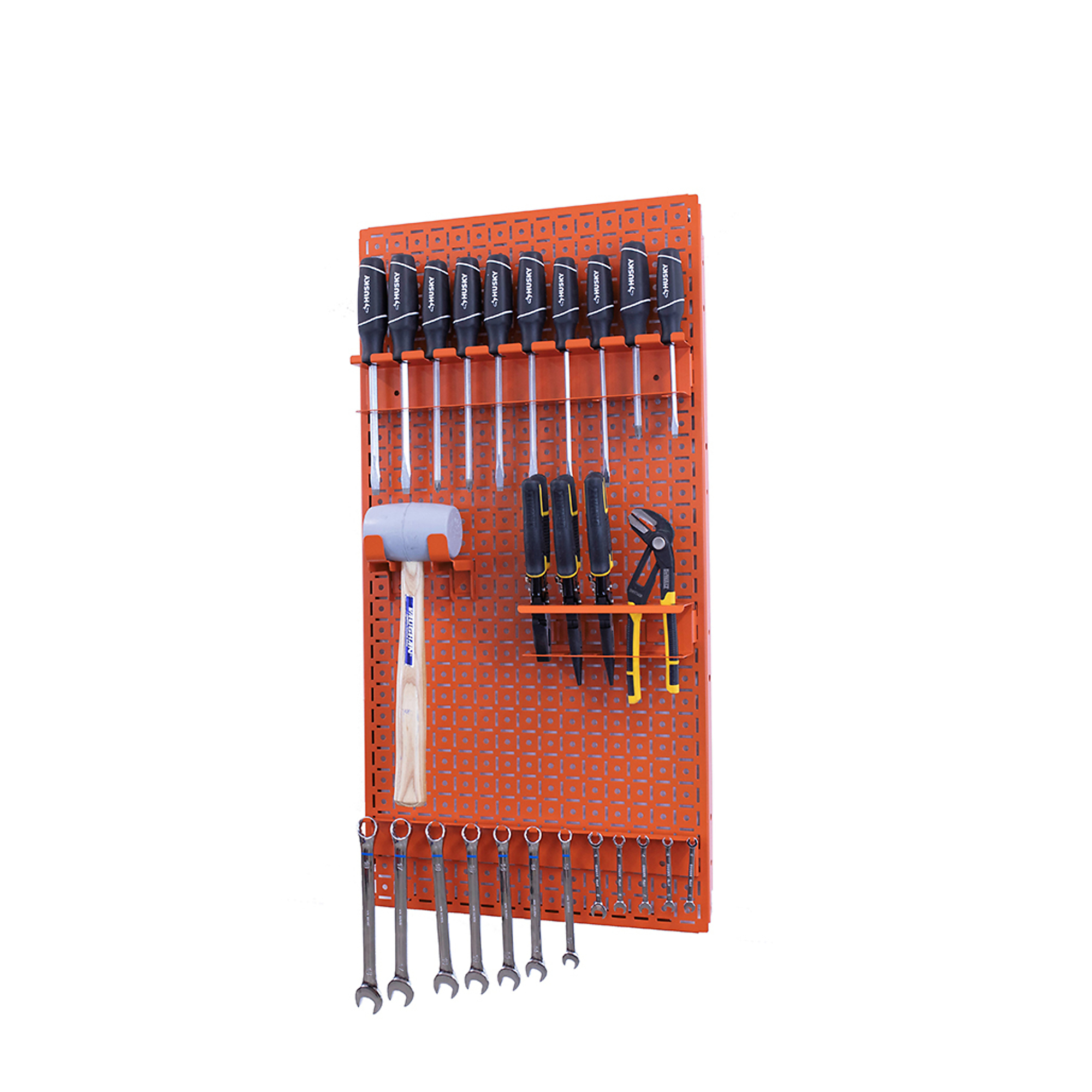 OmniWall Metal Pegboard Storage Kit - 16in. x 32in., Galvanized Steel, Model# CGS-KIT-1PL