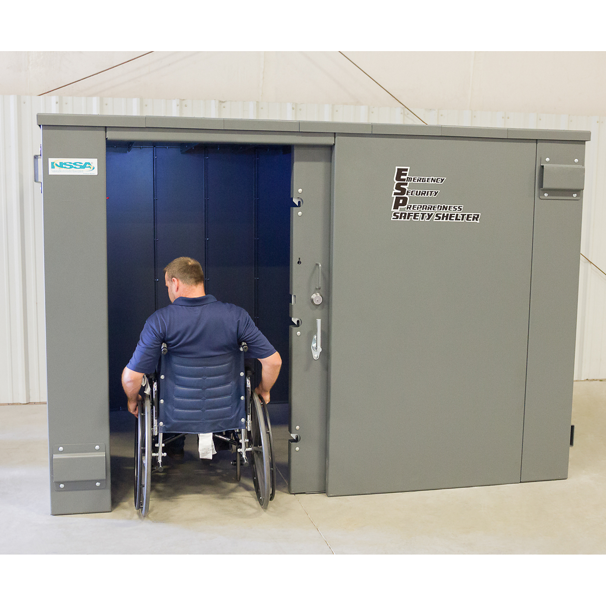 Swisher ESP Safety Shelter — Wheelchair Accessible, Model