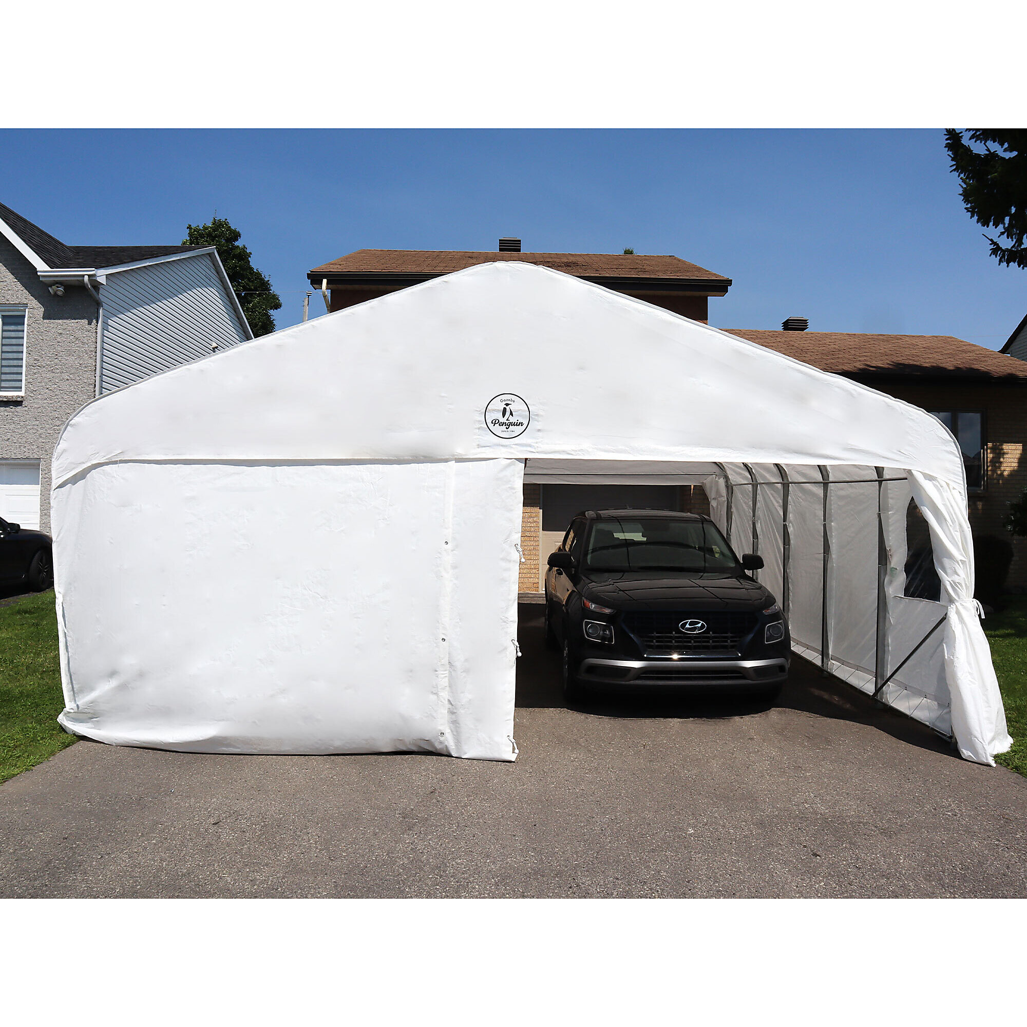 Gazebo Penguin, Deluxe Double Car Shelter 18ft. x 20ft., Frame