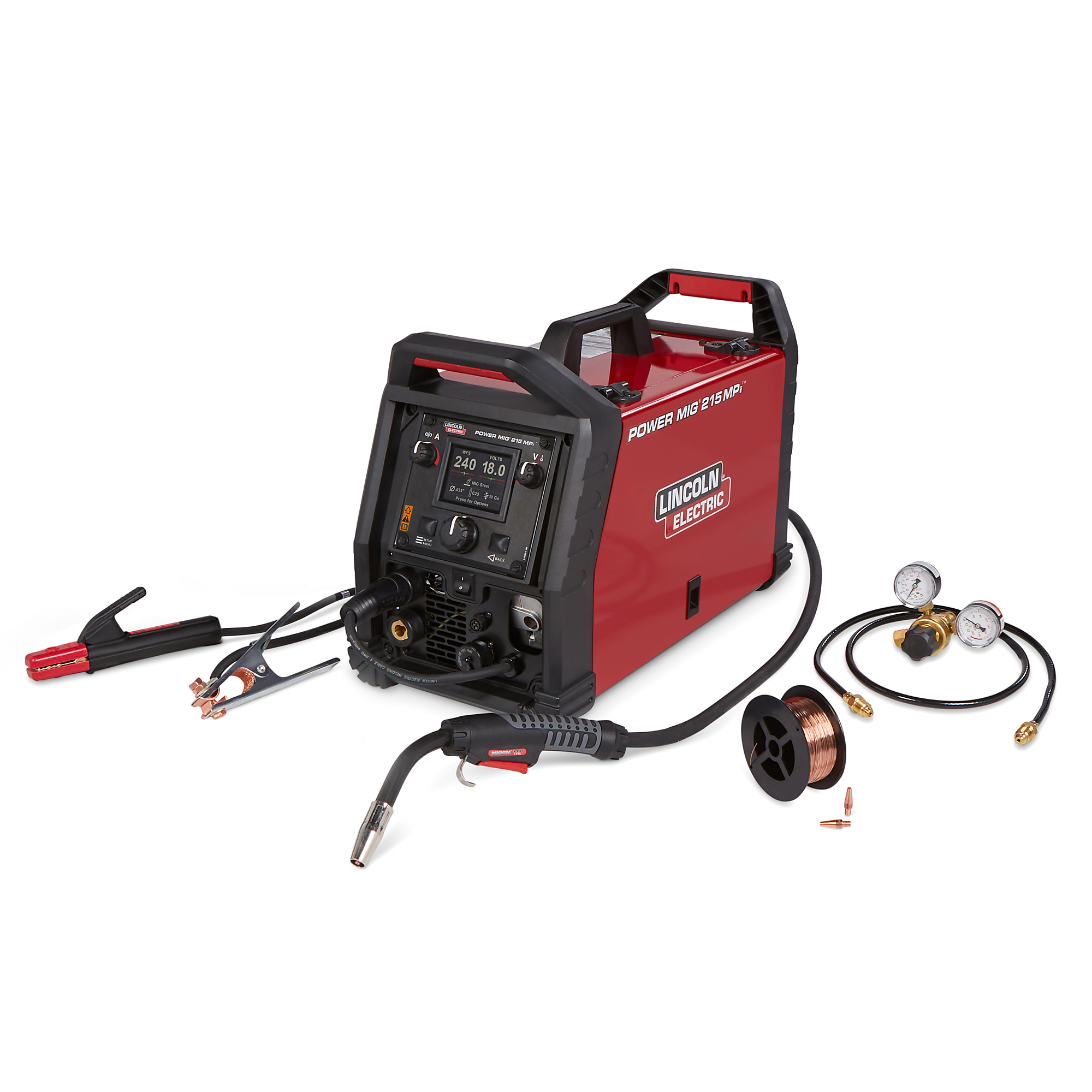 Lincoln Electric, POWER MIG 215 MPI, Volts Multi, Max. Amps 220 Mig Ready, Model# K4876-1