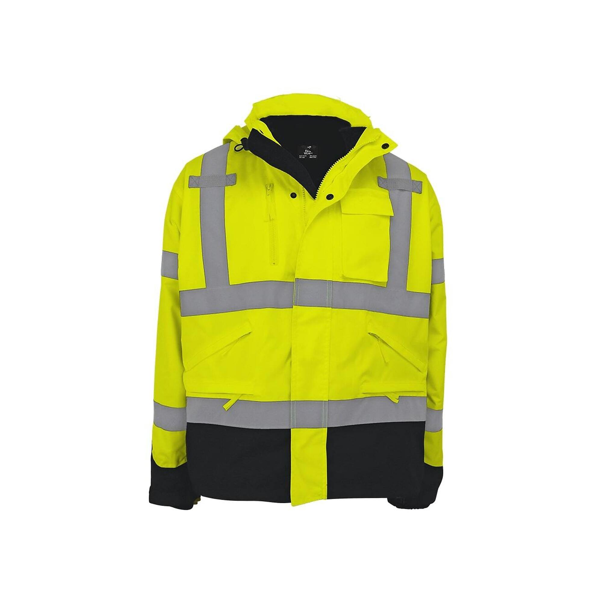 FrogWear High-Vis Yellow/Green Three-in-One Winter Parka