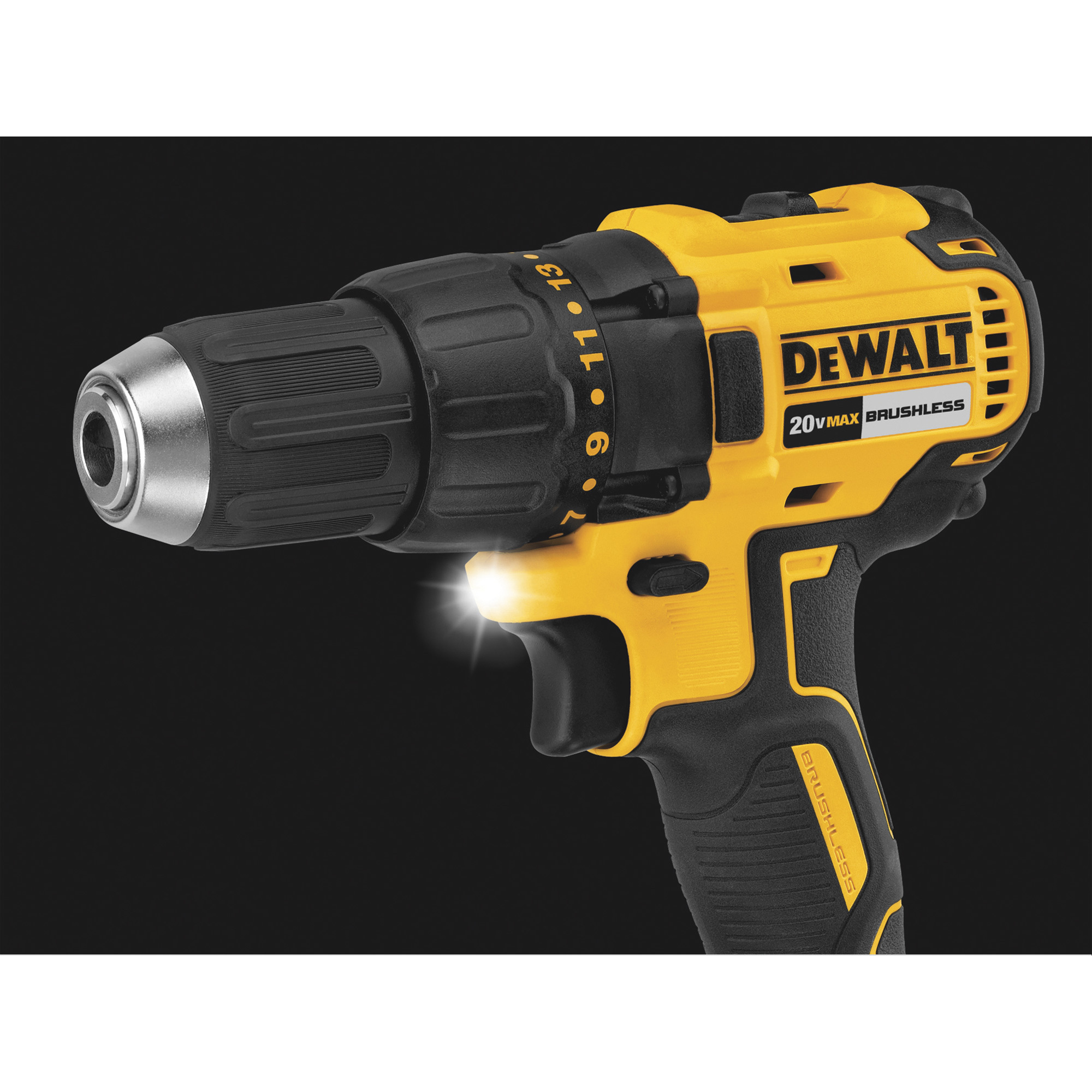 DEWALT MAX 20 Volt Compact Brushless DrillDriver Kit, 2 LiIon