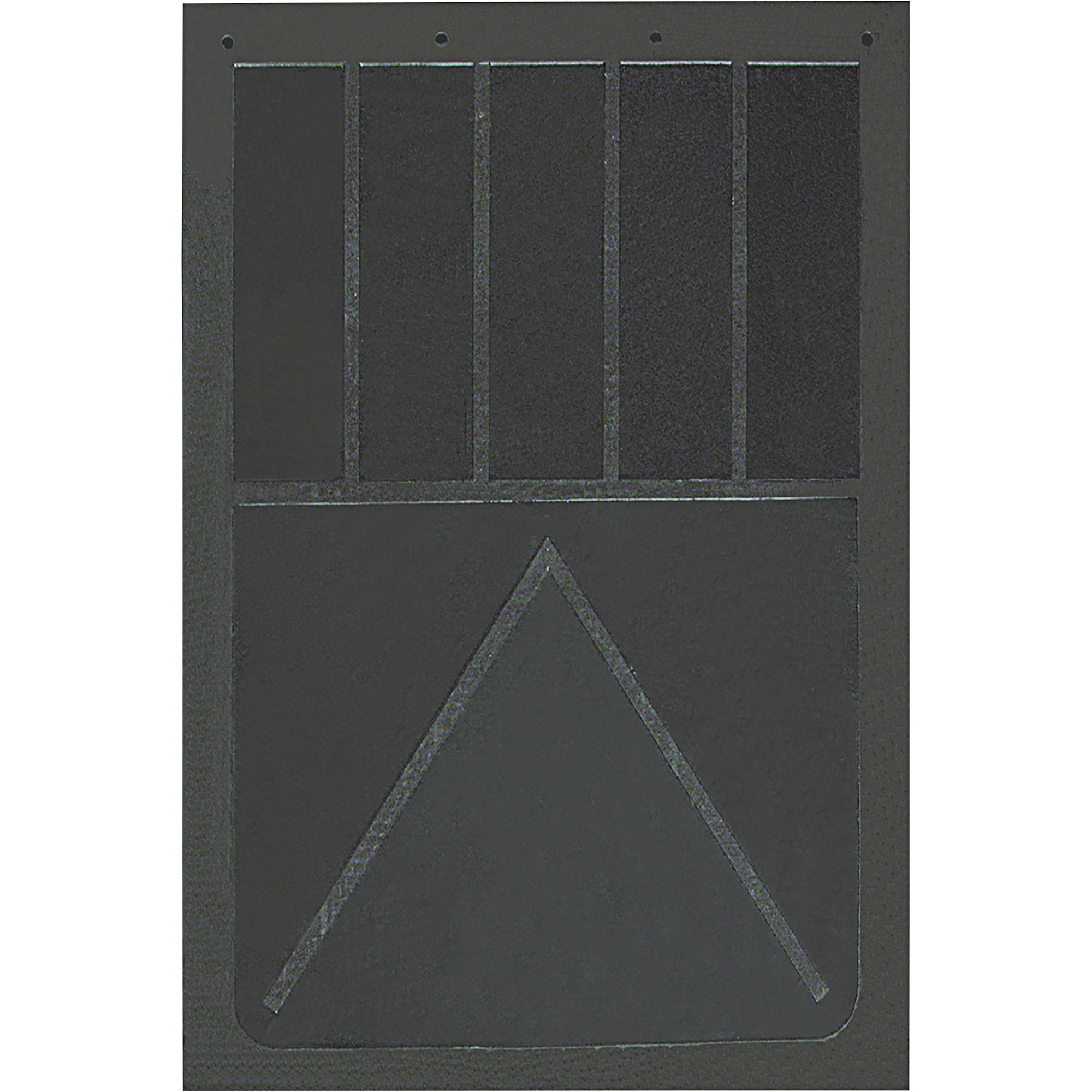 Buyers Products, Heavy Anti-Spray Black Rubber Mudflaps 24x36in., Material Rubber, Model# B36SRP