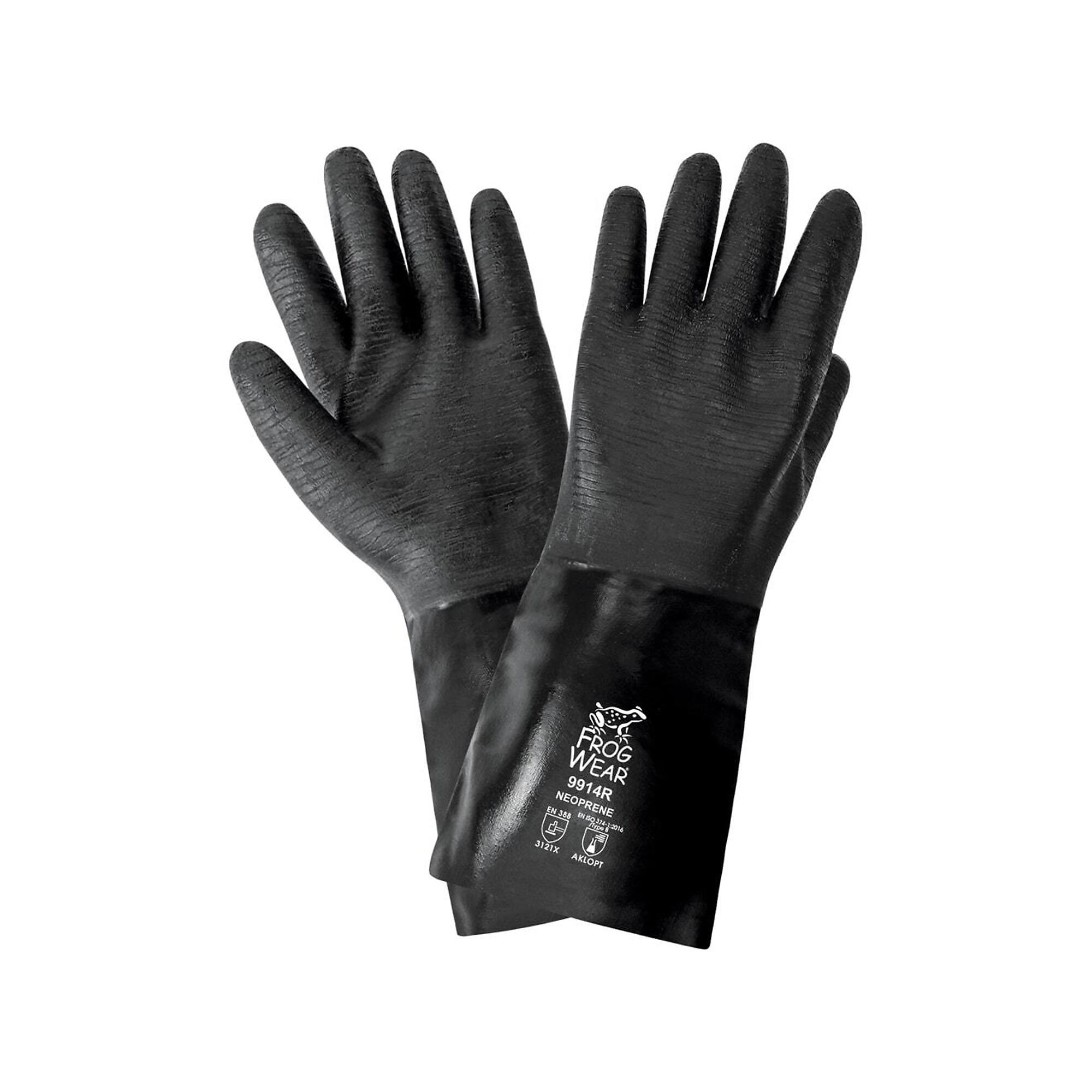FrogWear 14-Inch Neoprene Chemical Handling Gloves - 12 Pairs