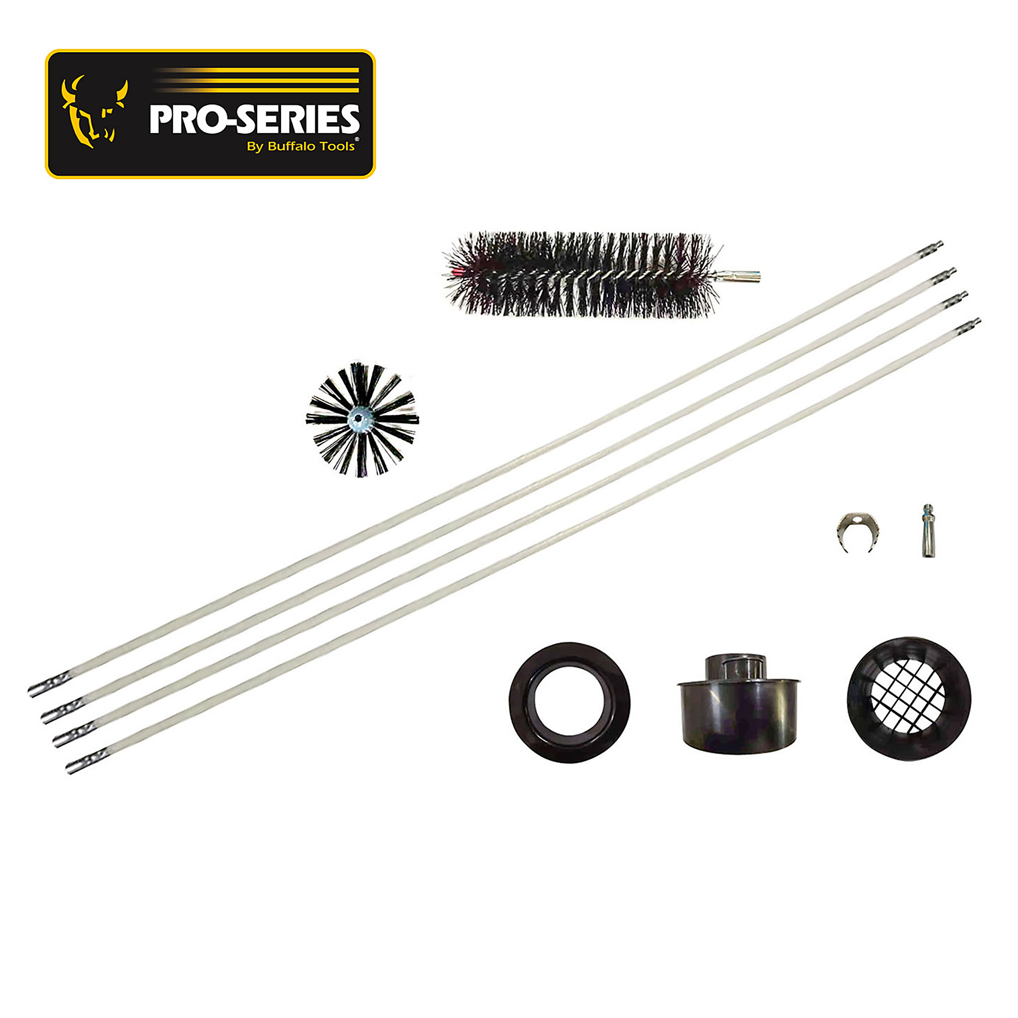 ProSeries, 11 Piece Drill Powered Dryer Vent Cleaning Kit, Chuck Size Multiple in, Tools Included (qty.) 1 Model# DVCK