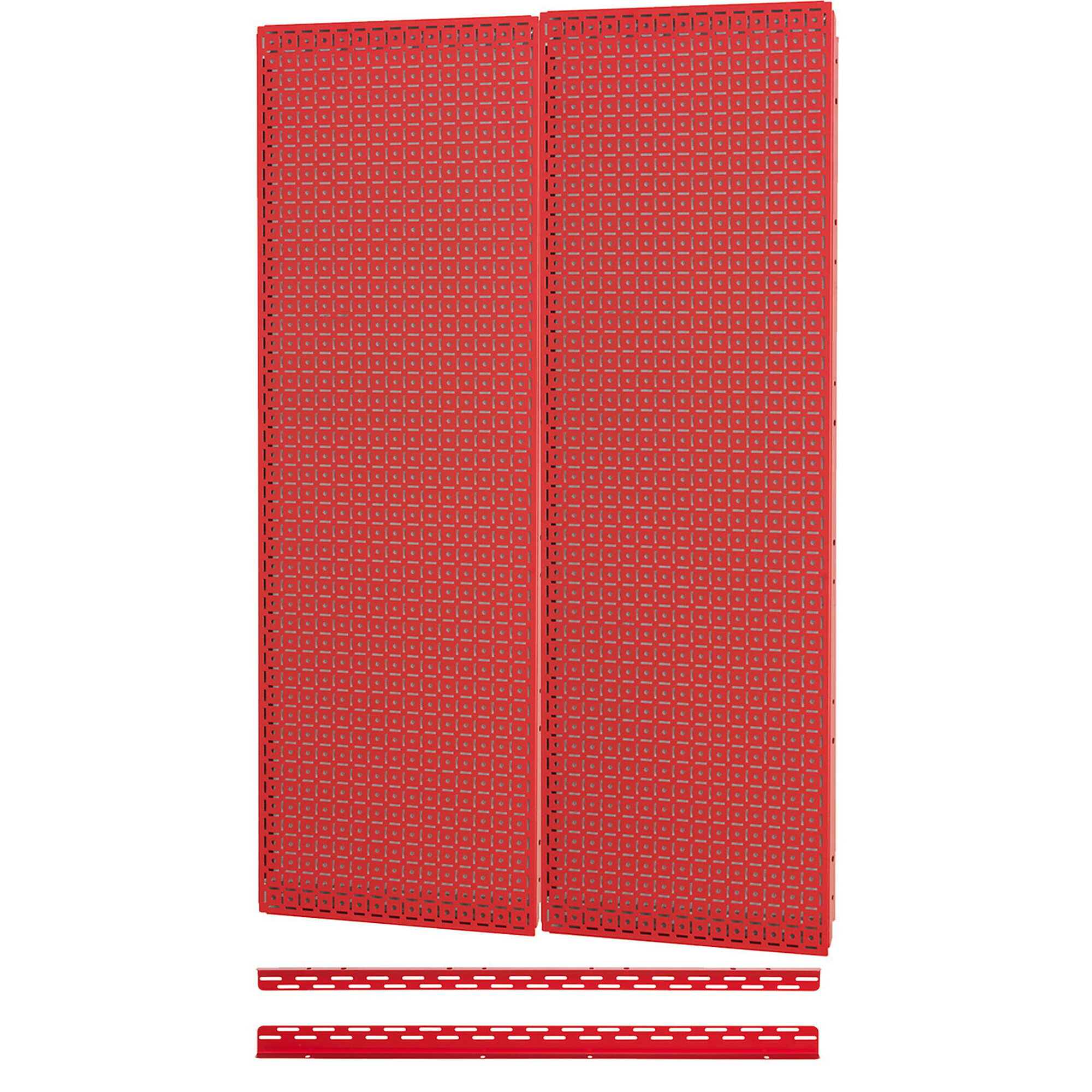 OmniWall, OmniWall metal pegboard storage kit for storage, Length 16 in, Width 48 in, Model# CGS-KIT-16-48-2PK