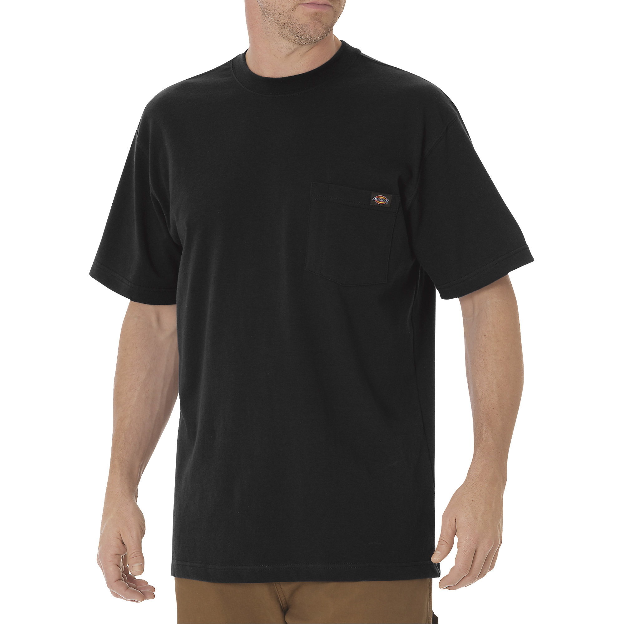 Dickies Jersey Cotton Short Sleeve Heavyweight Crew T-Shirt, Black