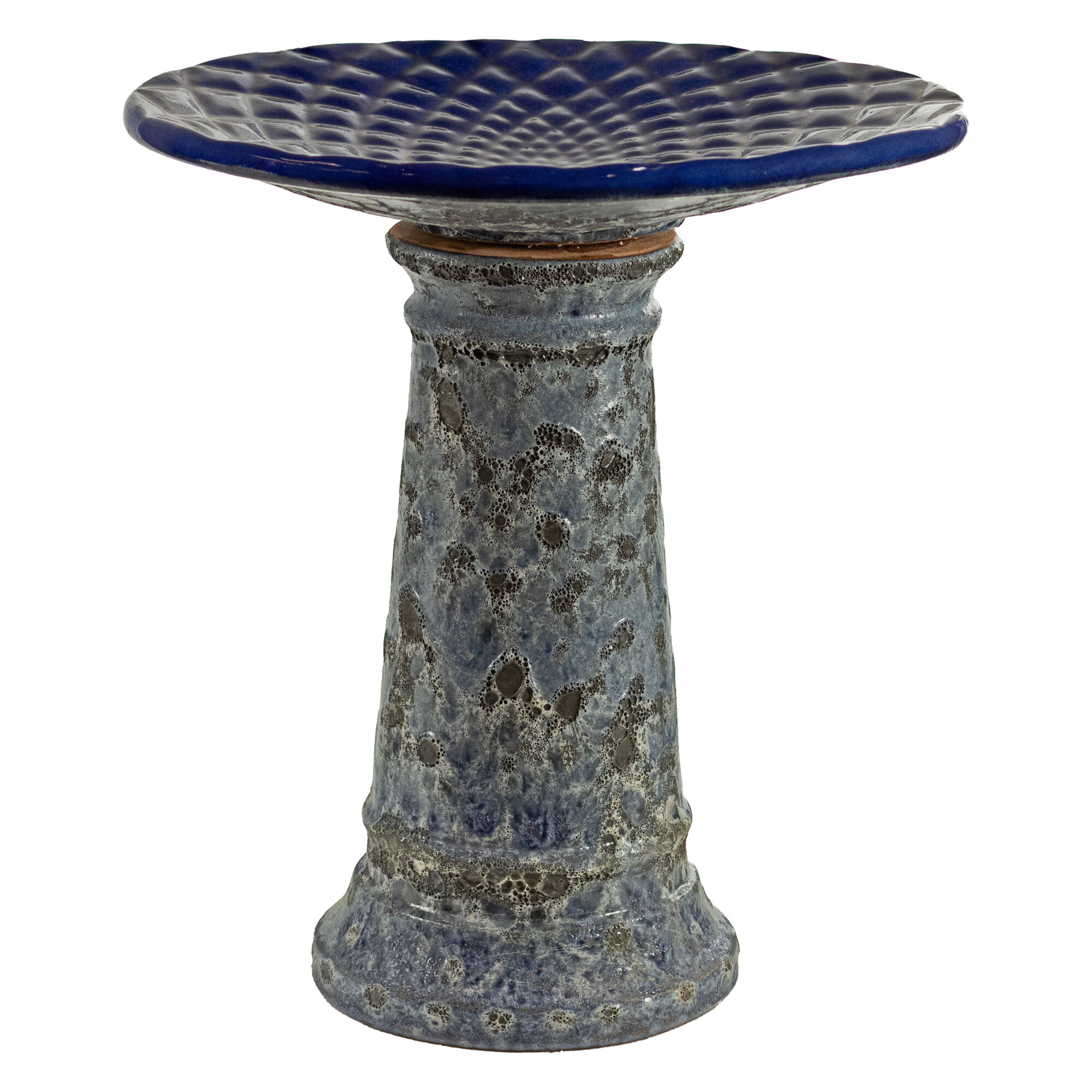Sunnydaze Decor, Rennes Lava Finish Bird Bath - Blue, Model# VBD-585