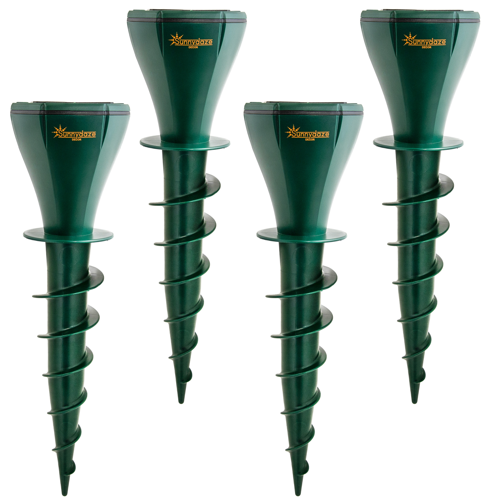 8-Pack Solar Powered Mole Repellent Spikes - Sonic Deterrent For Lawn & Garden