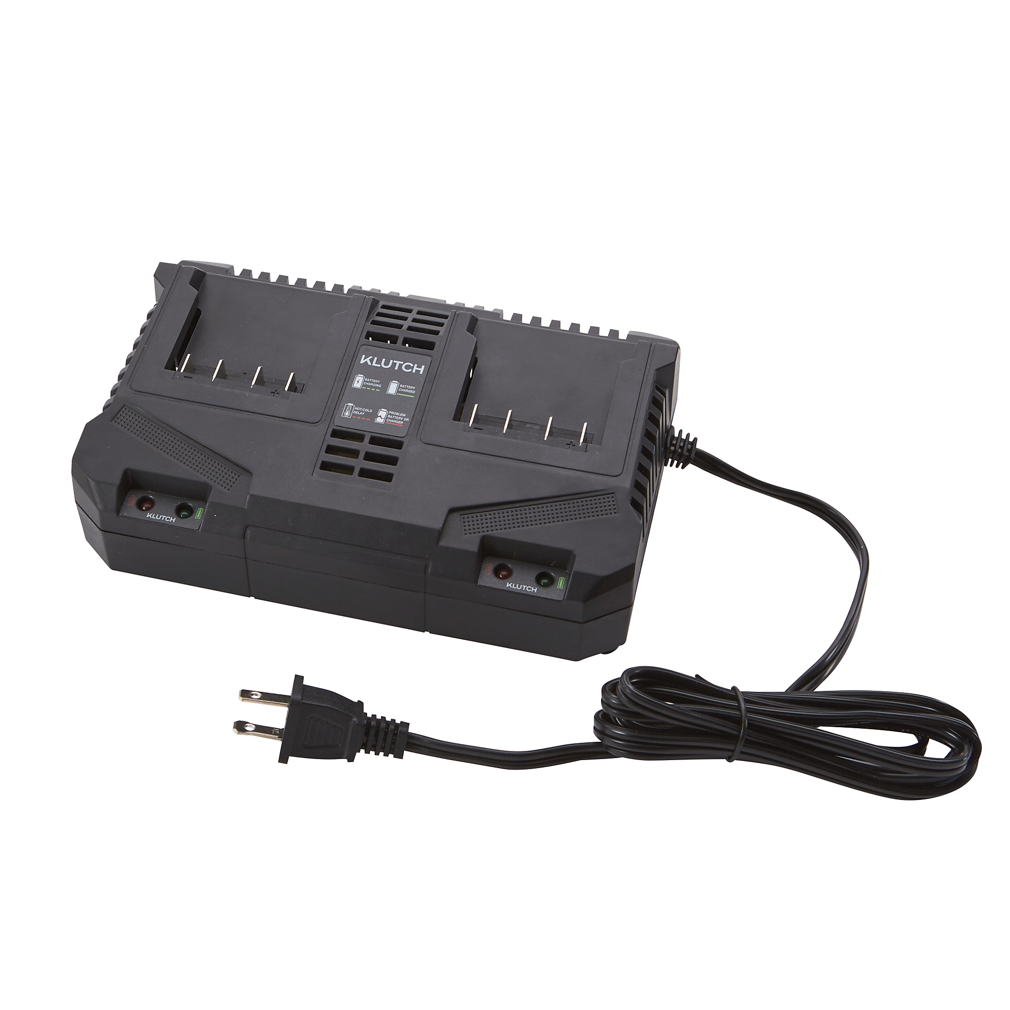 Klutch KLiQ 20V Dual-Port Battery Charger