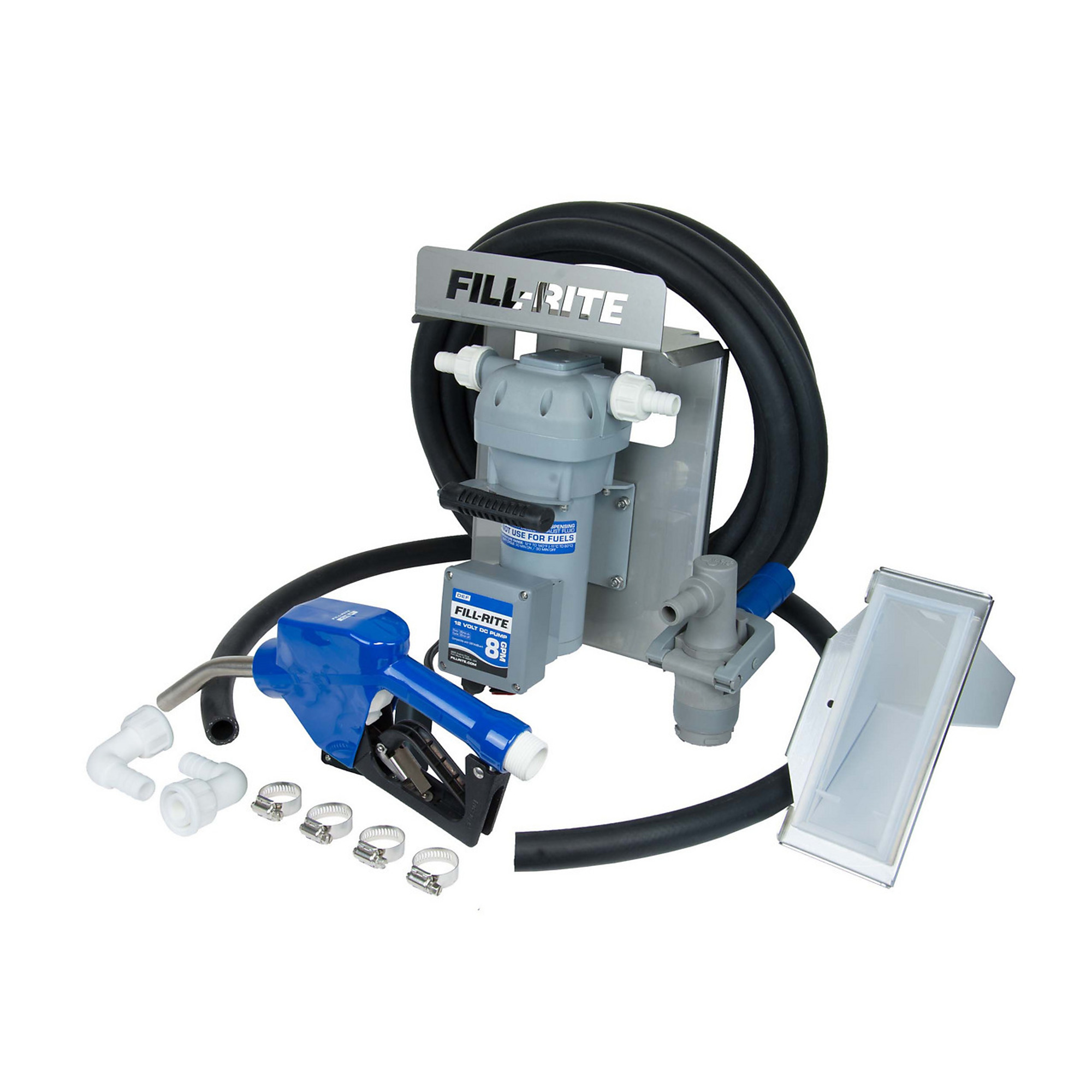 Fill-Rite, 12V DC DEF Transfer Pump Kit, Max. Flow 8 GPH, Volts 12 Model# DF012CAN520-RP