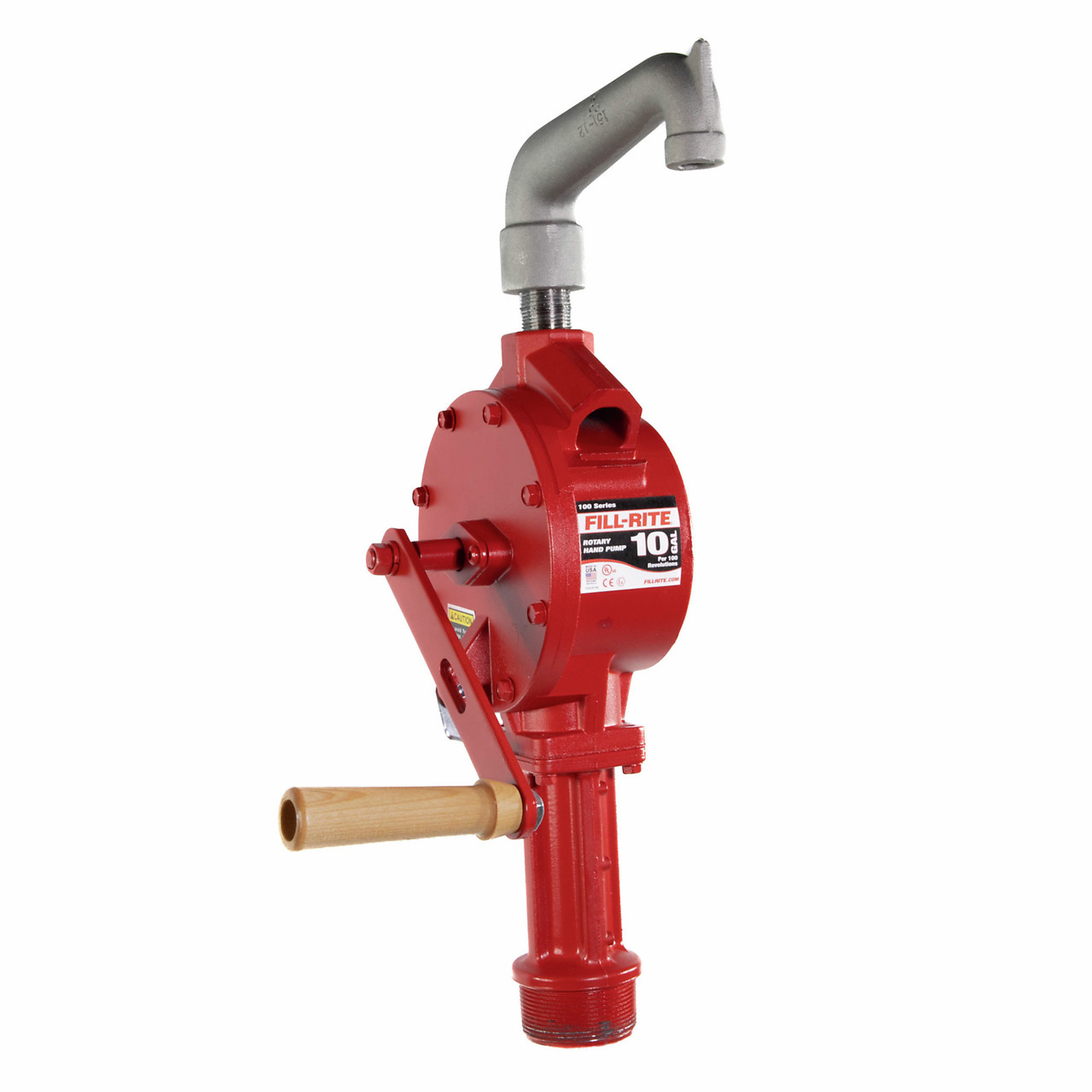 Fill-Rite, Rotary Hand-Operated Fuel Transfer Pump, GPM 10 Tube Length 34 in, Model# FR113