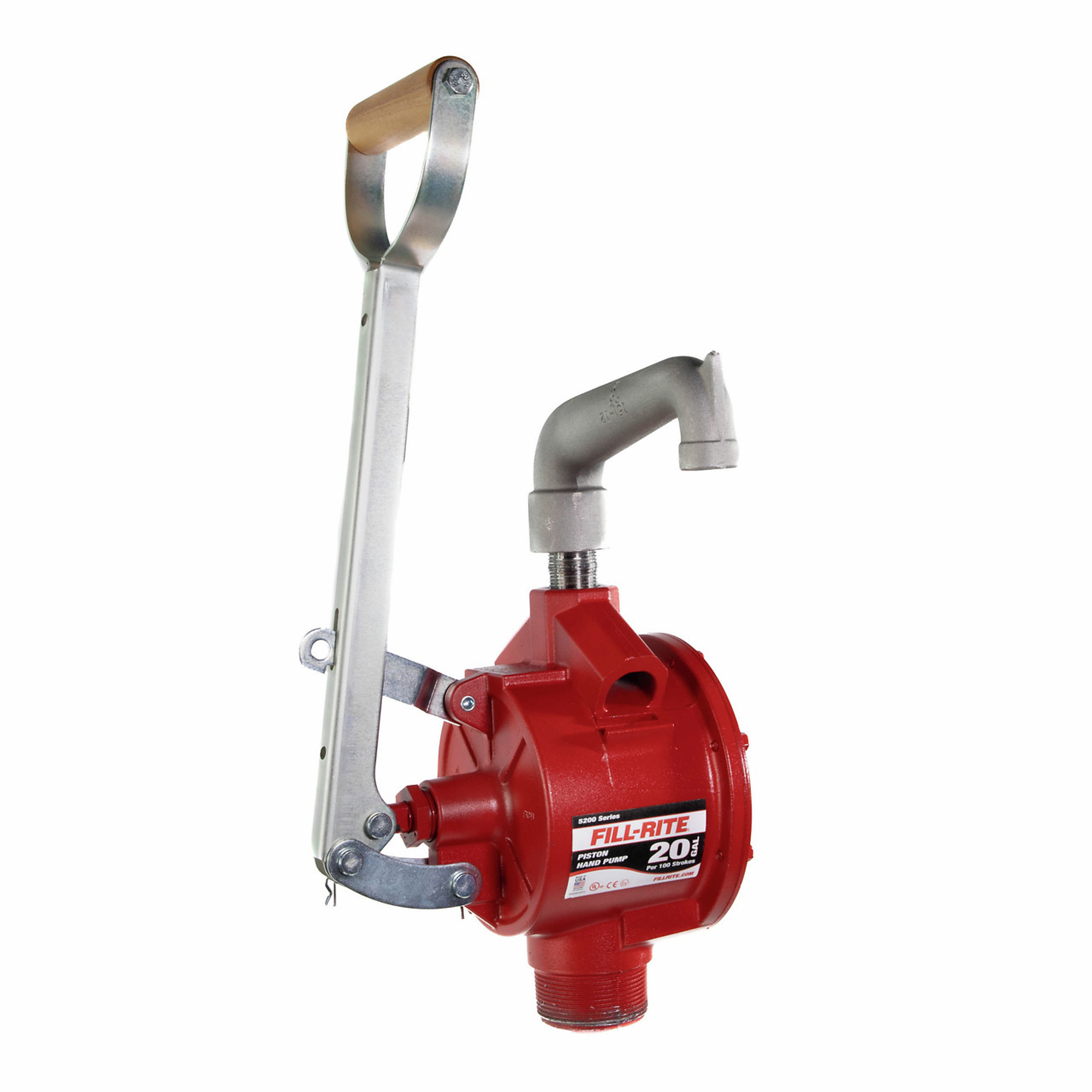 Fill-Rite, Piston Hand-Operated Fuel Transfer Pump, GPM 20 Tube Length 34 in, Model# FR151