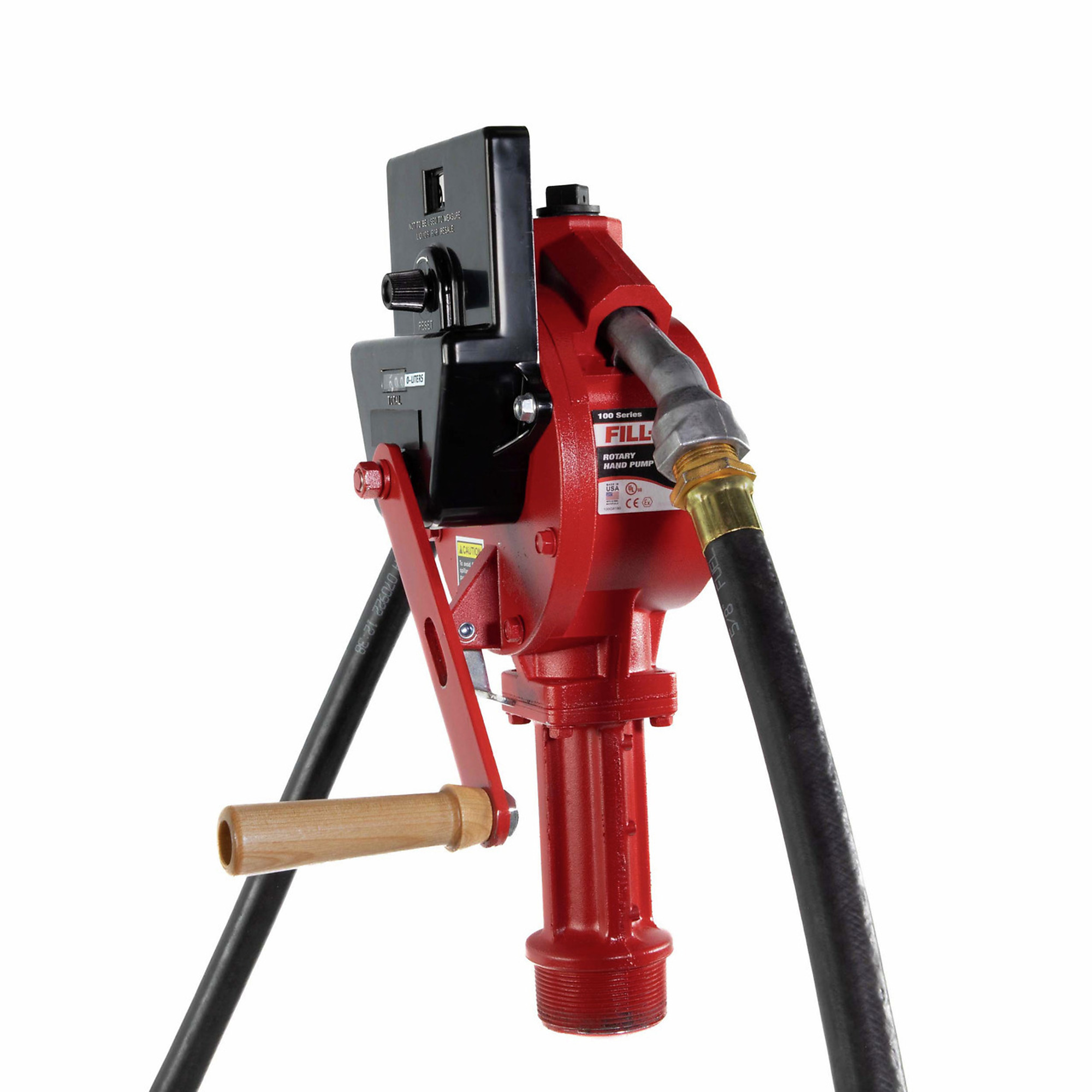 Fill-Rite, Rotary Hand-Operated Fuel Transfer Pump, GPM 10 Tube Length 34 in, Model# FR112CL