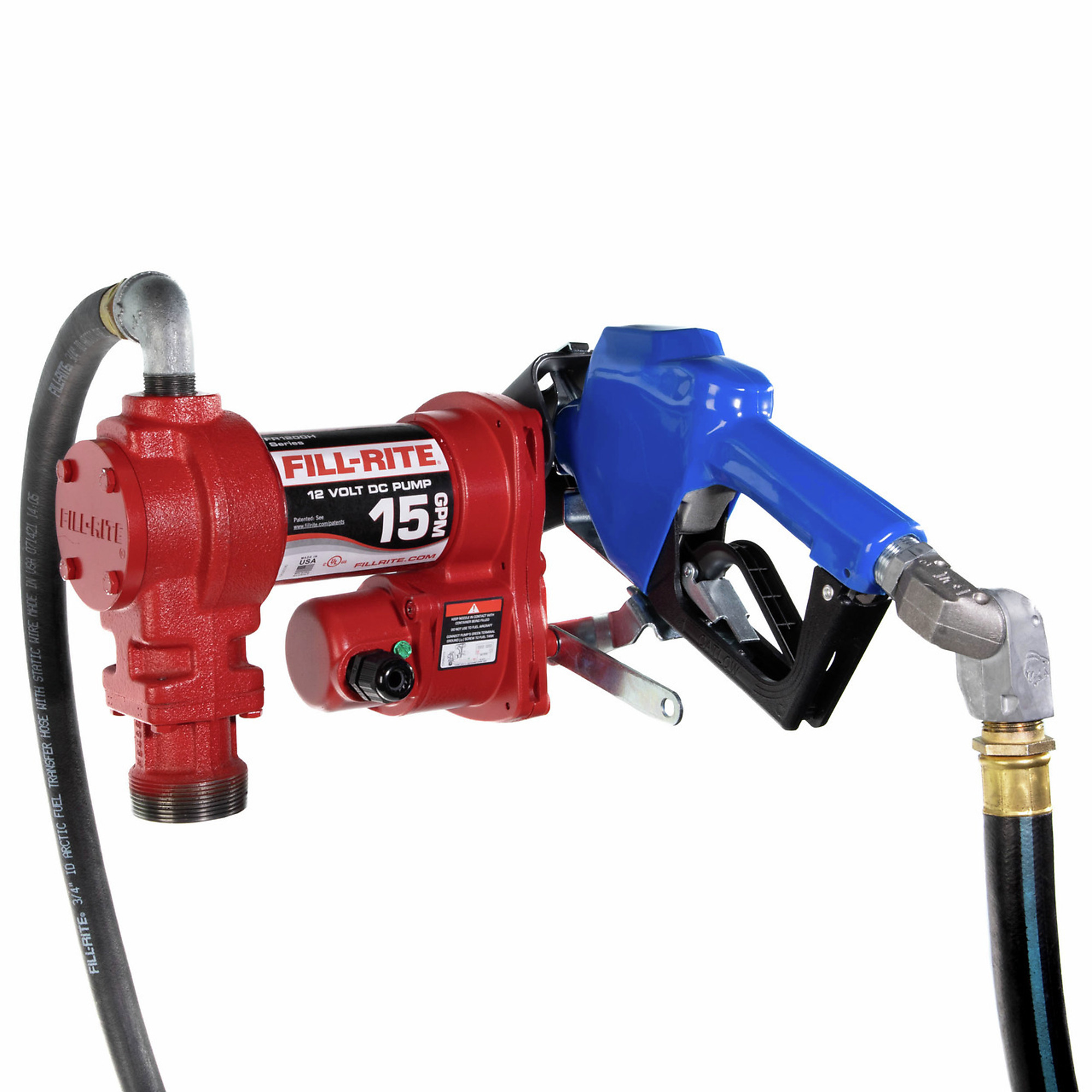 Fill-Rite, 12V 15GPM Arctic Pump Kit, GPM 15 Volts 12 Nozzle Type Automatic, Model# FR1210HARC