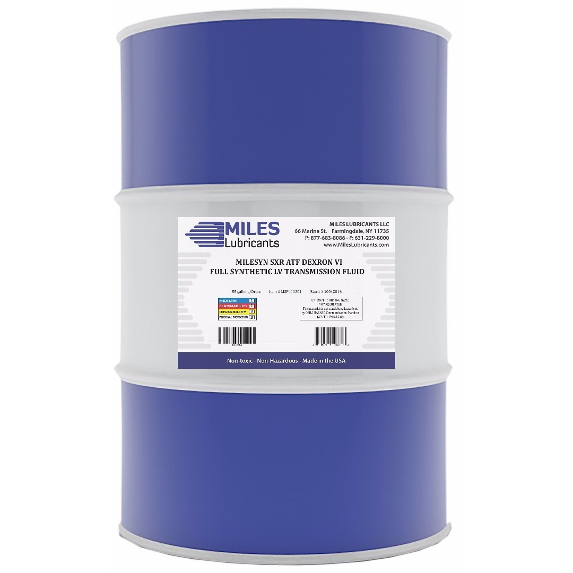 Miles Lubricants Milesyn SXR ATF - 55 Gal. Drum, 100% Synthetic, Multi-Vehicle, Model# MSF400201