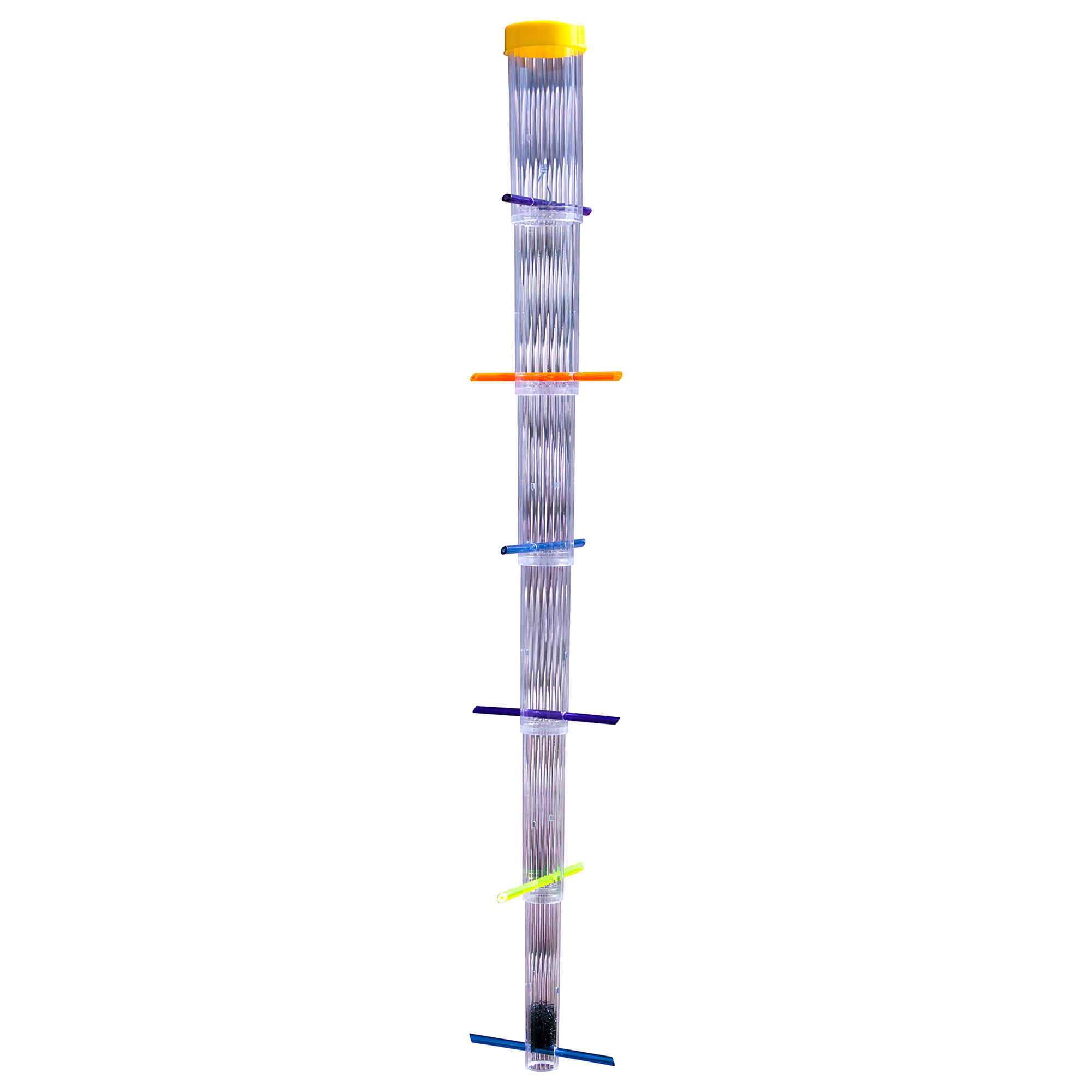 S&K Manufacturing Tornado Rainbow Finch Feeder - 30in., 12 Feeding Stations, Colorful, Model# TRFF