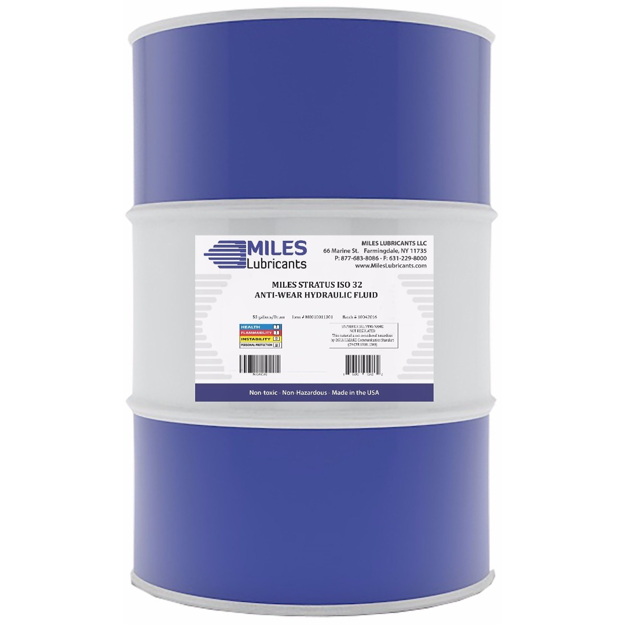 Miles Lubricants Stratus-32 Anti-Wear Hydraulic Fluid - 55-Gal. Drum, Model# M0010011301