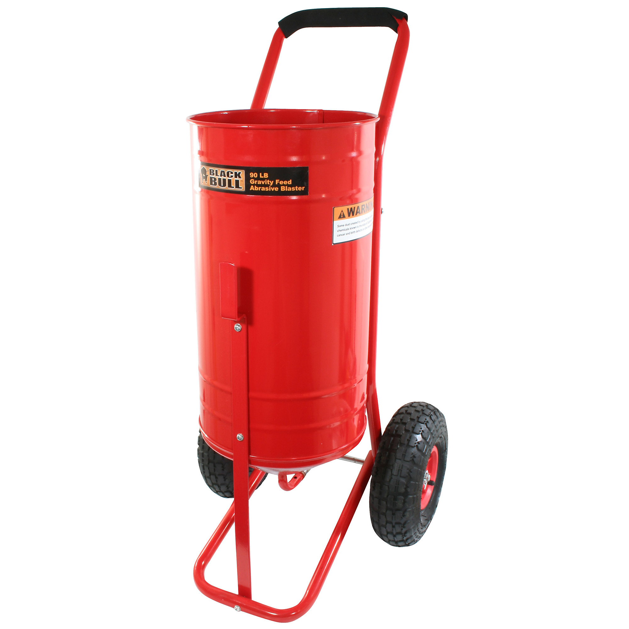 Black Bull 90-Lb. Gravity Feed Abrasive Blaster, 80 Max. PSI, 7 CFM, Model# SFSB90