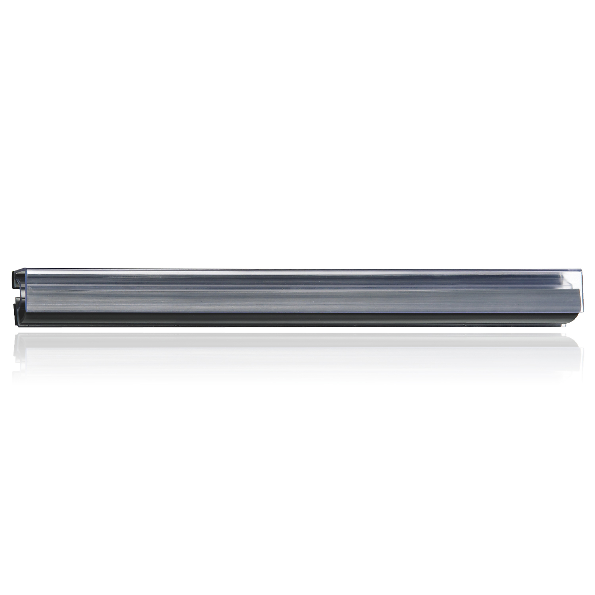 Ghent, 96in. Hold-Up Display Rail, 1 Per Carton, Color Finish Transparent, Model# H96-SS