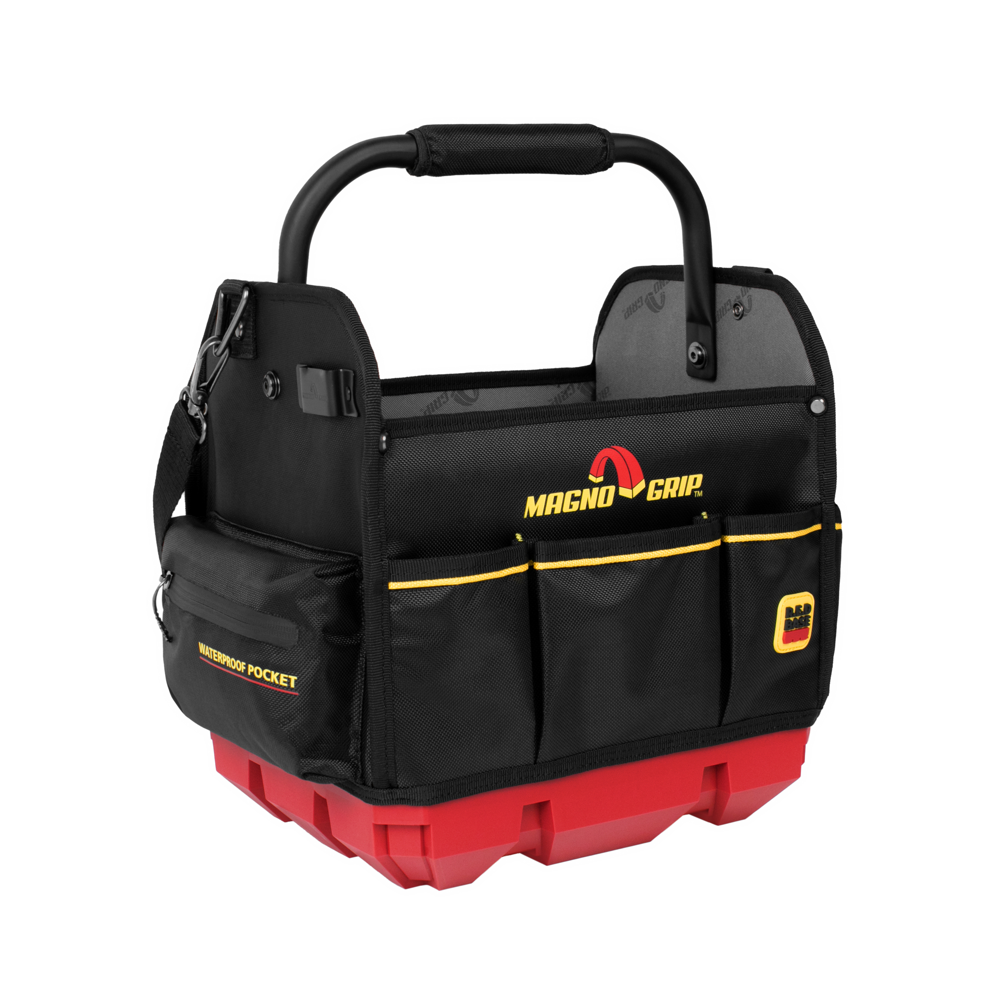 MagnoGrip Inc., RED Base Series 12in. Tote, Color Black, Pockets (qty.) 16 Material Polyester, Model# 526-293