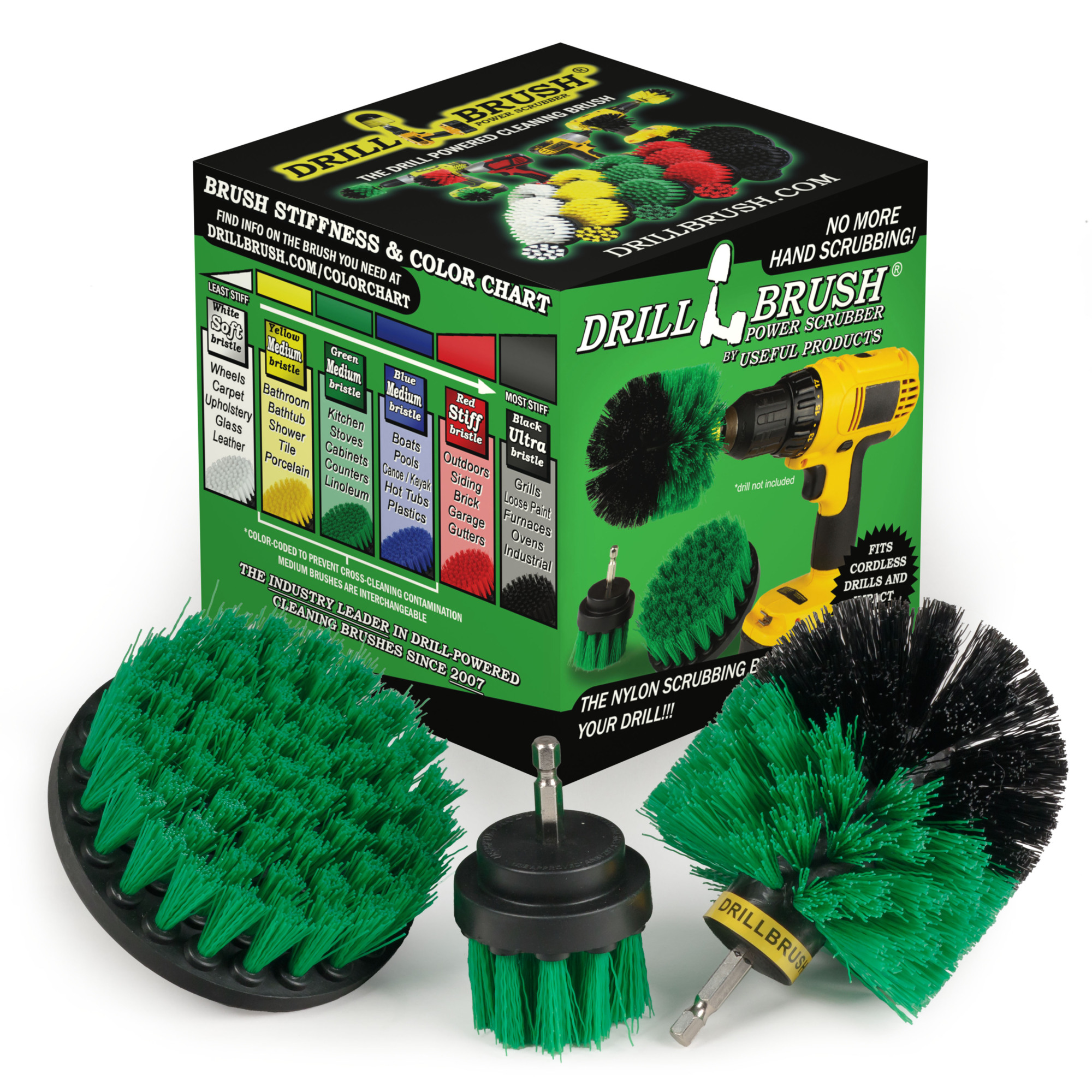 Drillbrush, Sink, Stove, and Kitchen Cleaning Drill Brush Set, Included (qty.) 1 Model# G-S-42O-QC-DB