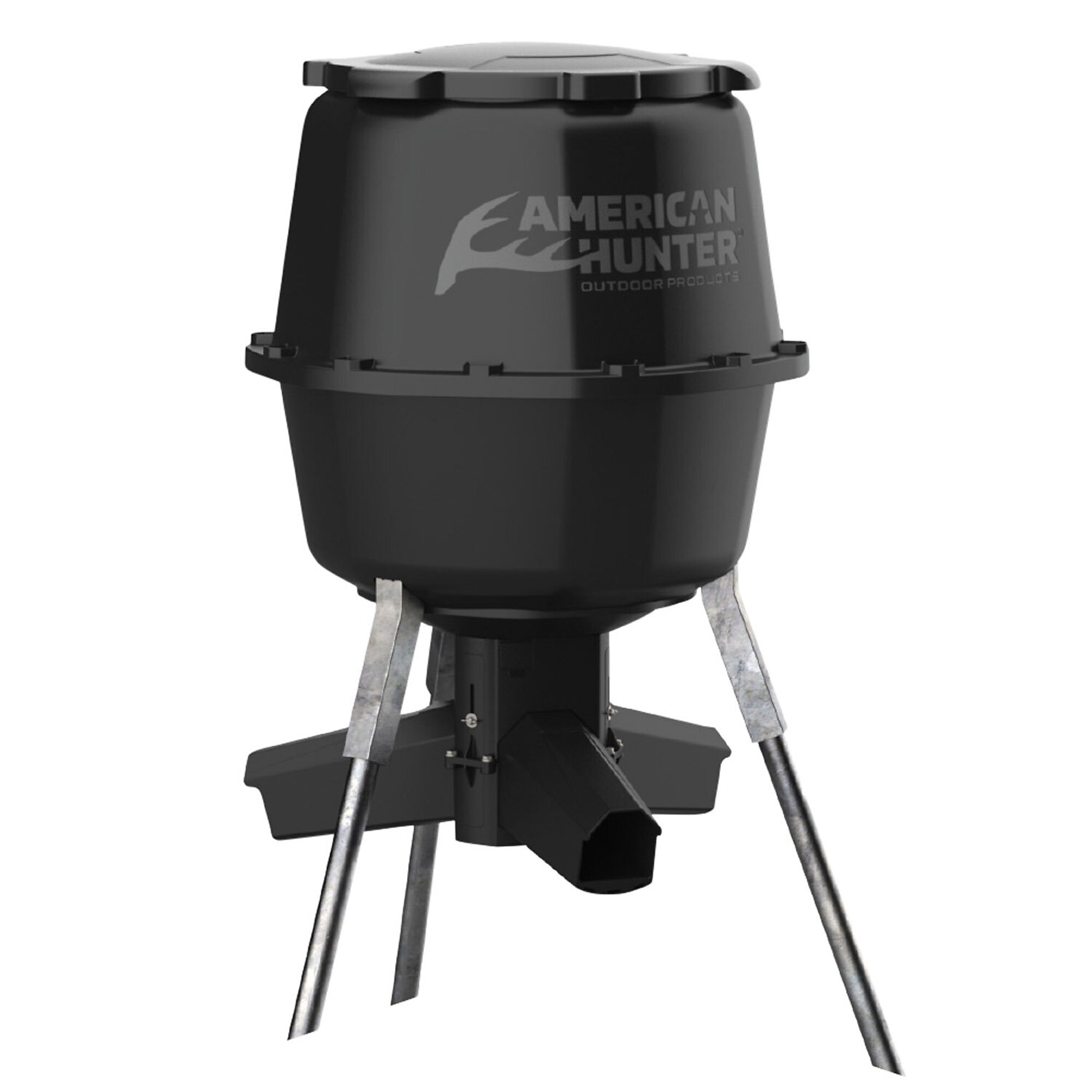 American Hunter, 30 Gallon Nesting Hopper Gravity Feeder, Capacity 225 Color Black, Model# AH-225GRAV