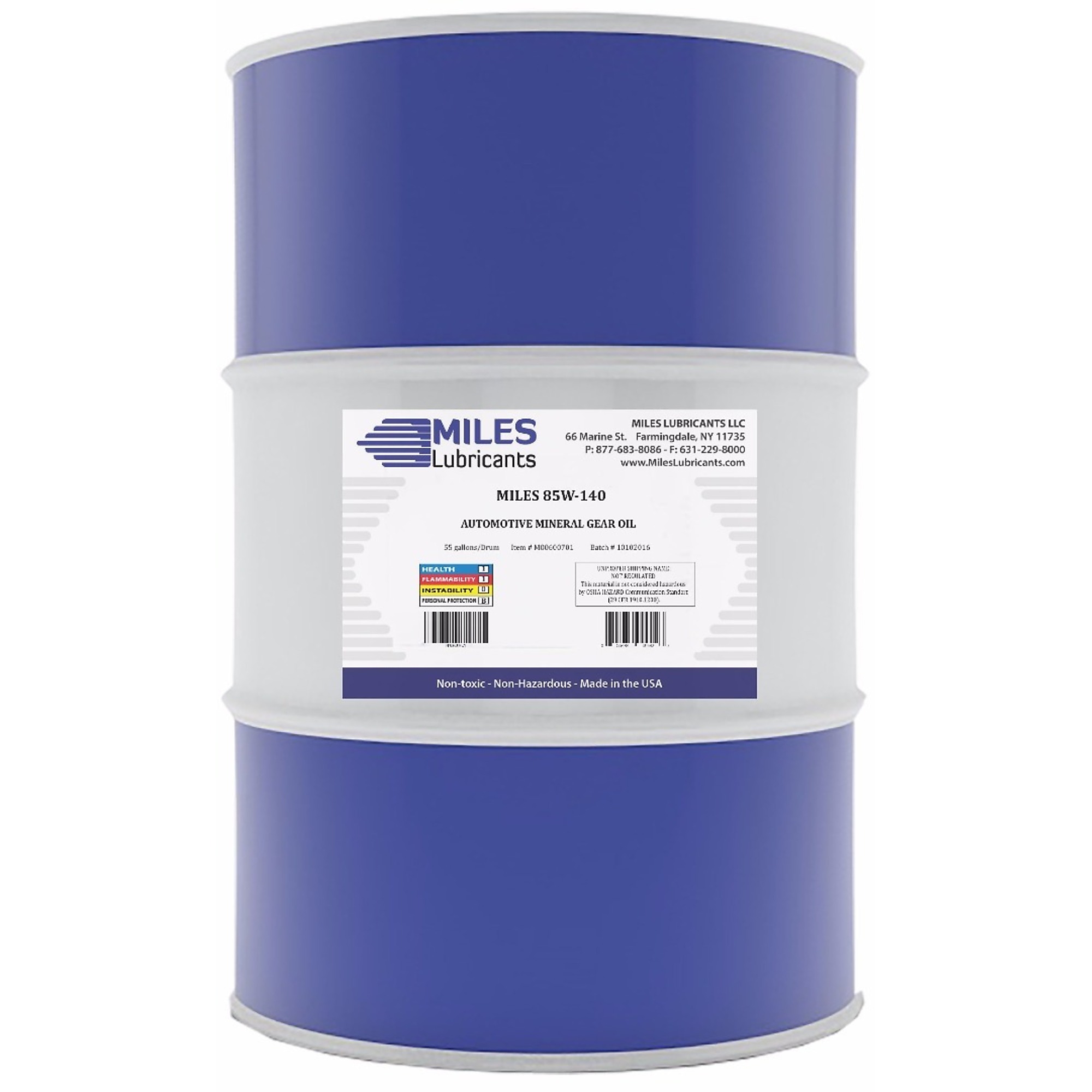 Miles Lubricants Multi-Spec Gear Oil - 85W140, 55-Gal. Drum, Model# M00600701