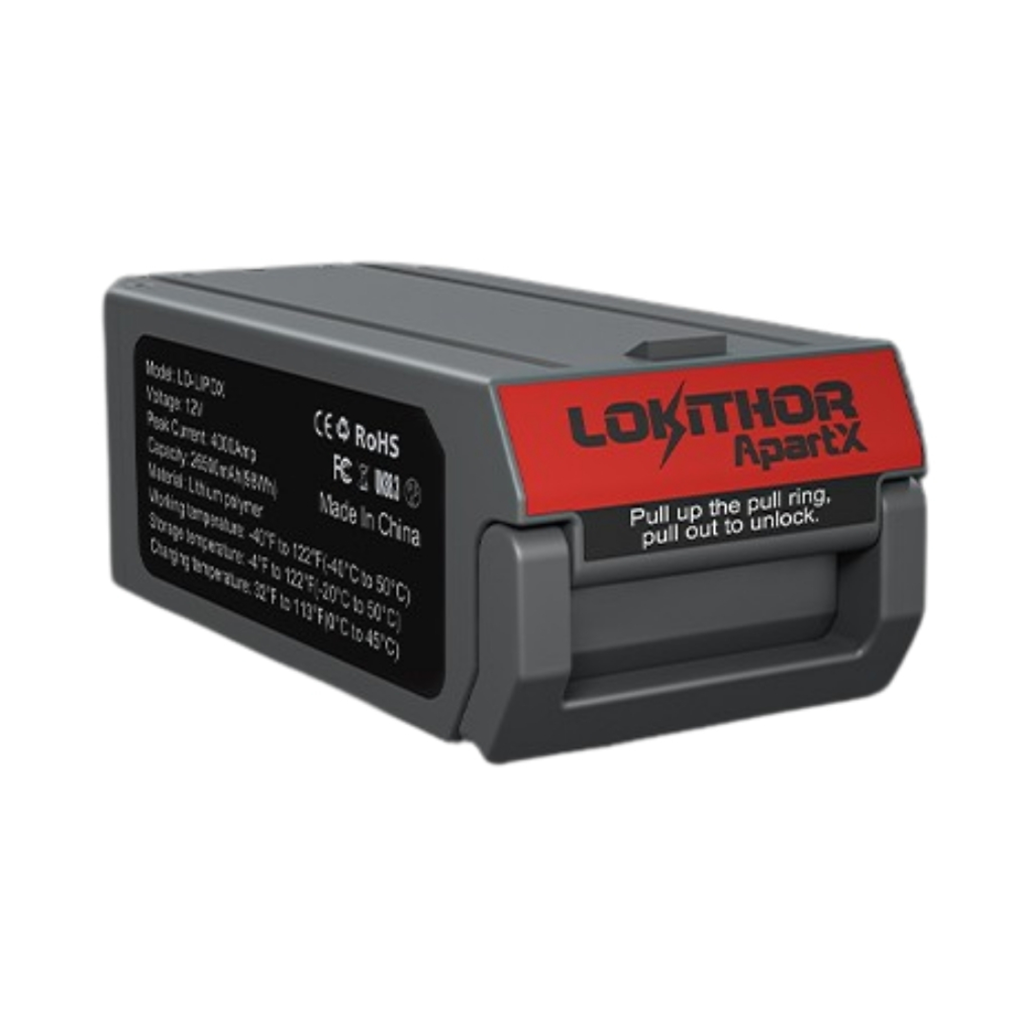 Lokithor – 4,000 Amp LiPo Battery for ApartX Housing, For Extreme Cold Weather, Model# LO-LIPOX